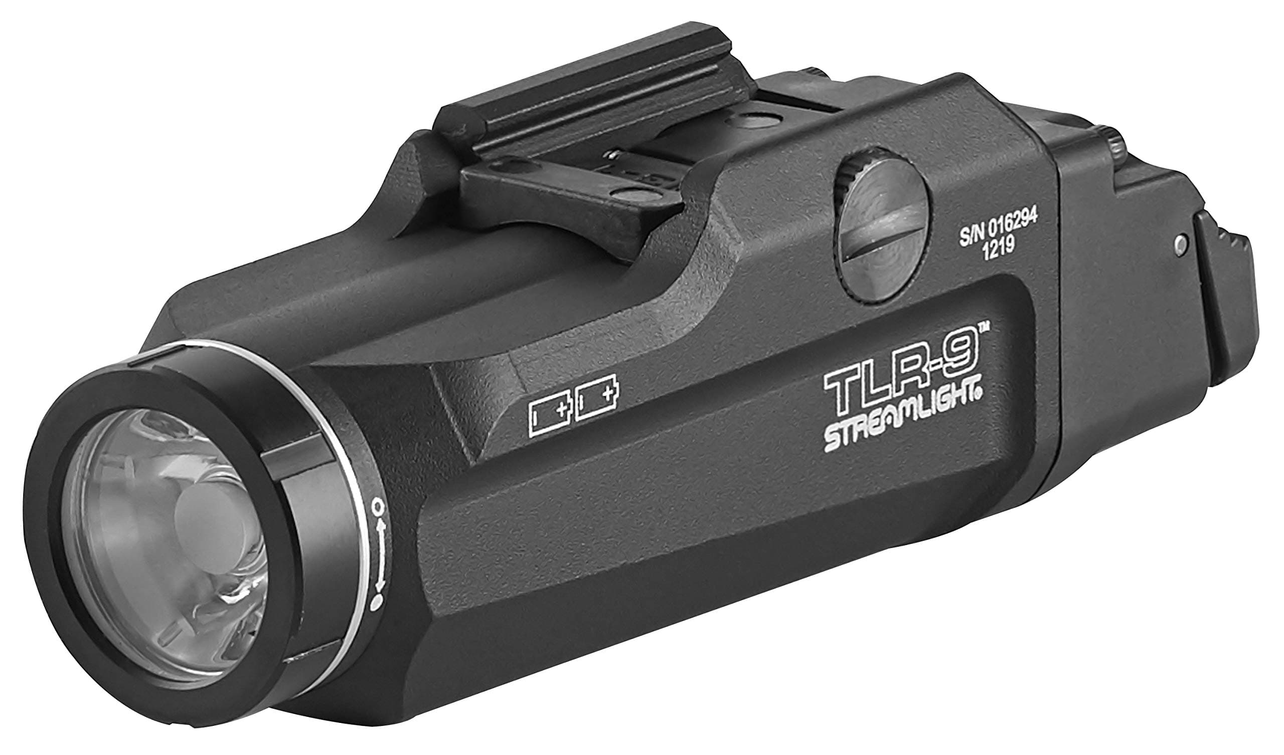 69464 TLR-9 Flex Low-Profile Rail-Mounted Tactical Light with CR123A Lithium Batteries, Black
