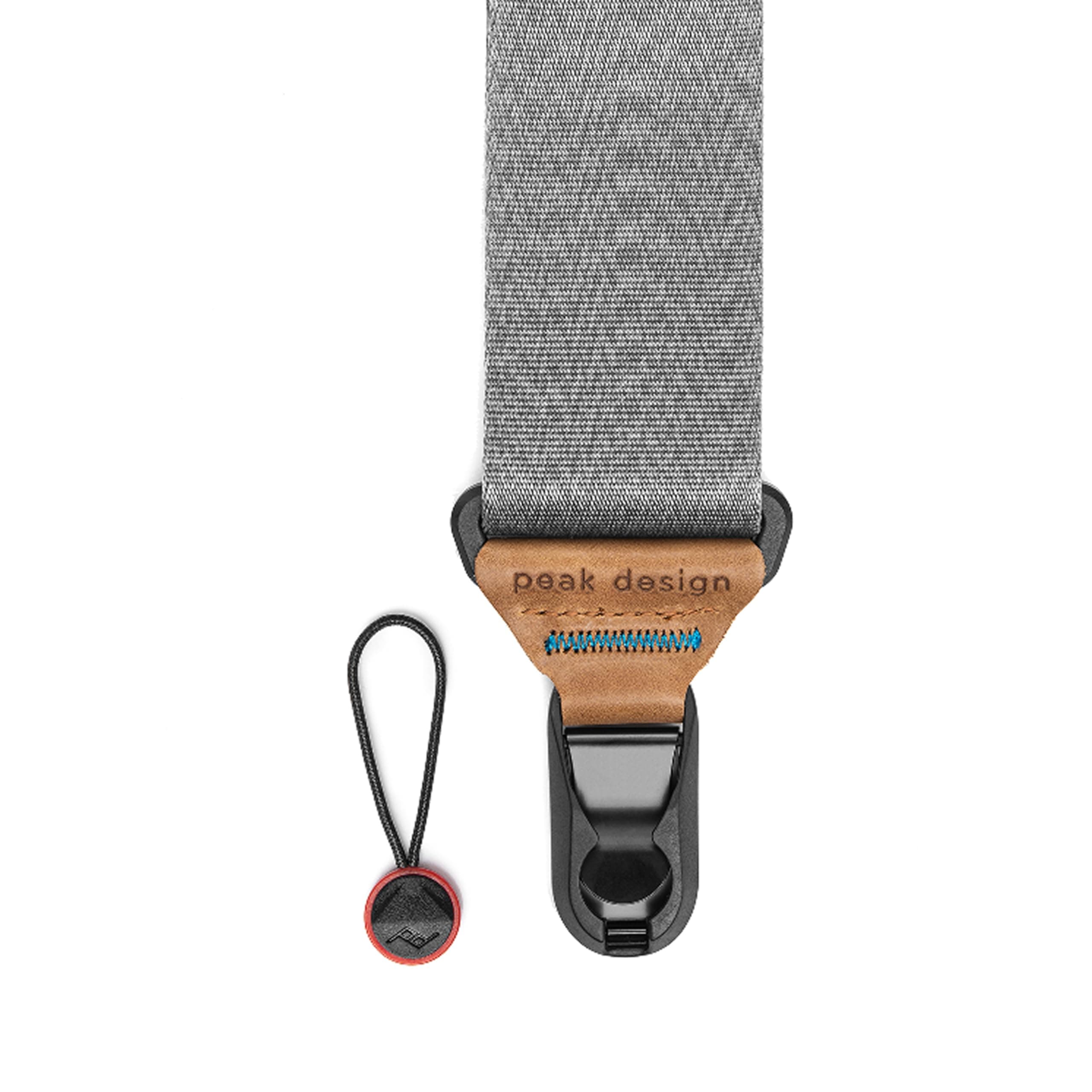 Peak Design Slide Camera Strap, Ash, Configurable as a Sling, Neck or Shoulder Strap, Quick Release and Connection, Smooth and Grippy Side, Camera Straps for Photographers, 90 kg Capacity