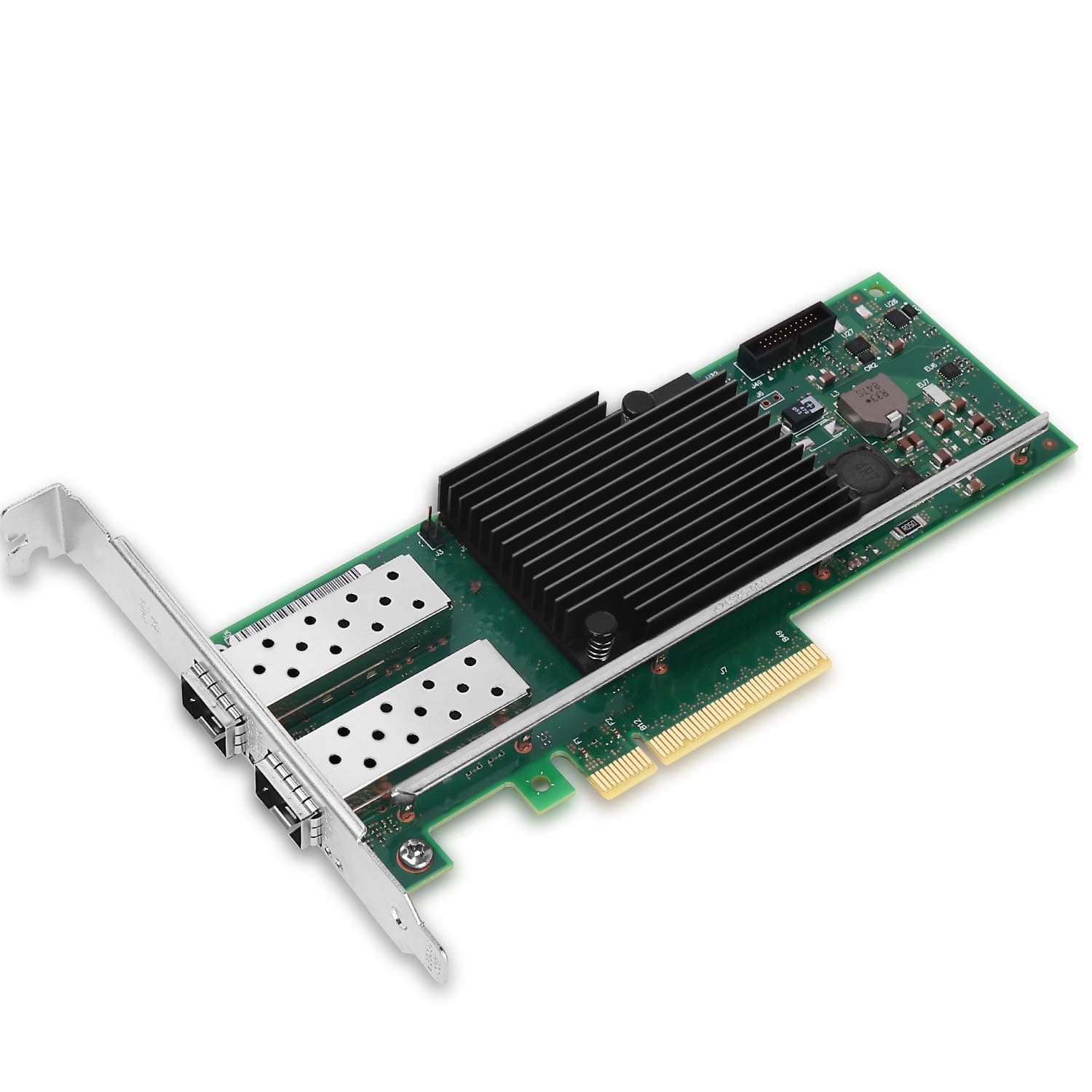 10Gb PCI-E NIC Network Card for Intel X710-DA2,100MbE/1GbE/10GbE Dual SFP+ Ports, with Intel X710-BM2 Chip,10GbE PCI Express 3.0 X8 Ethernet Adapter Support Windows/Linux/VMware