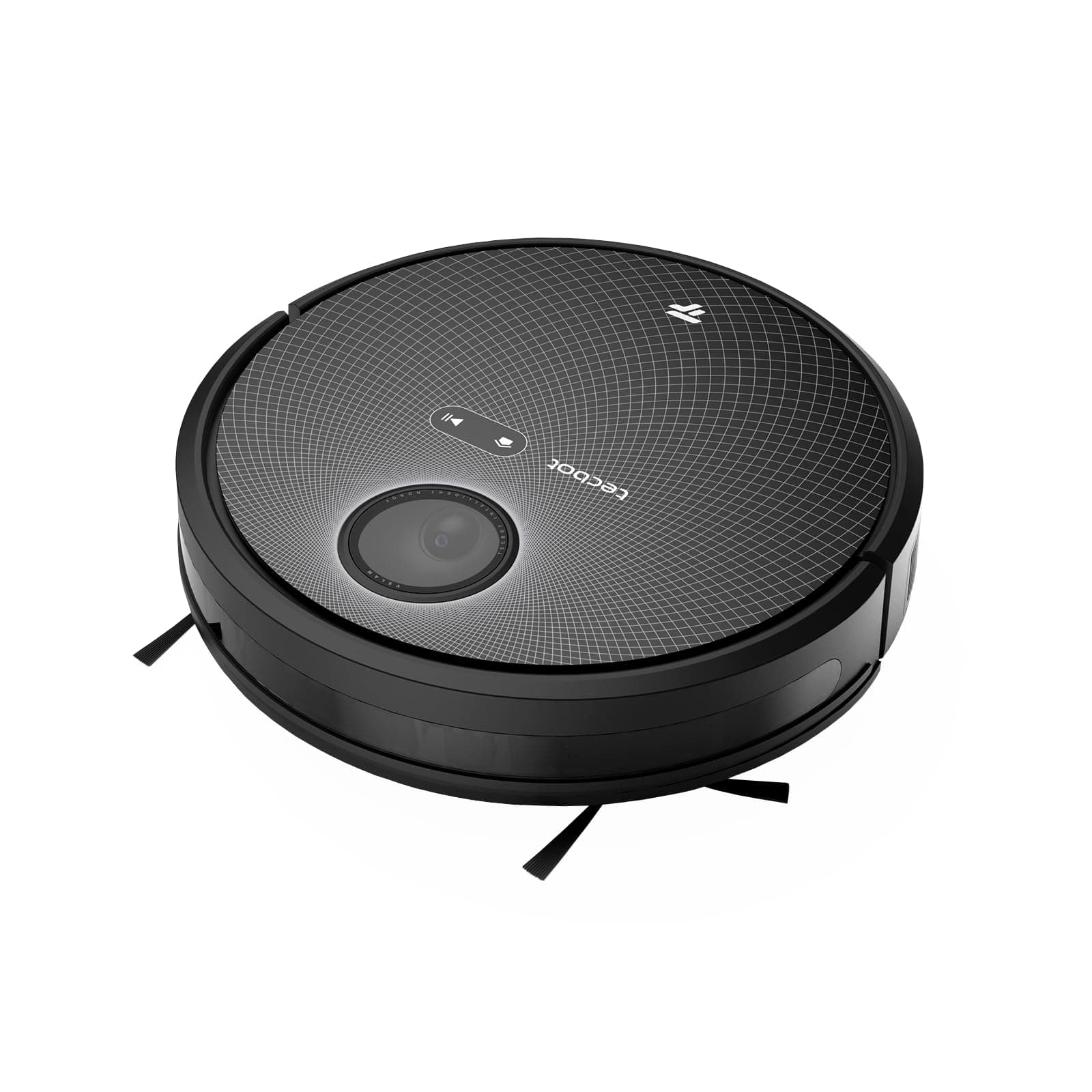 Tecbot S2 Pro Robot Vacuum Cleaner; Smart Vacuuming & Mopping; 3000pa Suction; 25W; 14.4V; V-SLAM + Gyroscope Navigation; App Control; Dual Anti-Collision System; Anti-drop Smart Protection (Black)
