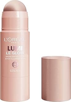 L'Oreal Paris True Match Lumi Le Glow Highlighter Stick, Luminous, Satin, Glowy Highlighter for Face and Body, 640 Sparkling Rose, 0.25 Oz