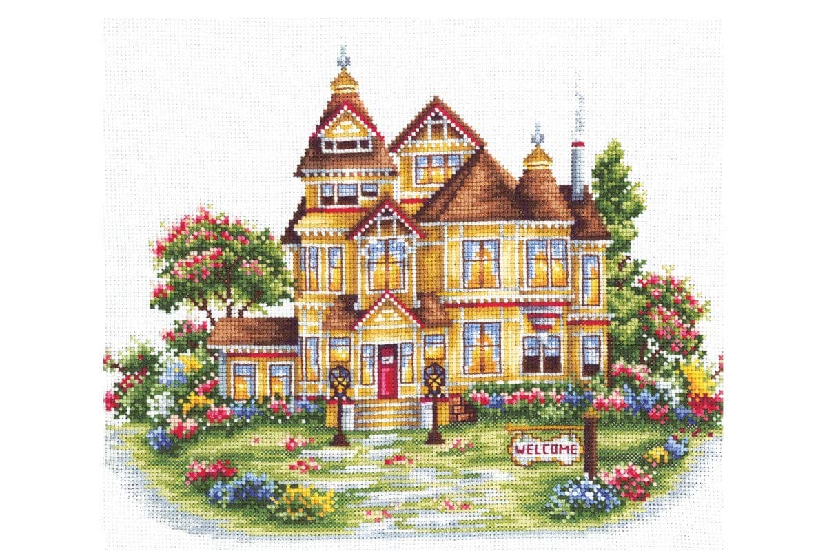 Andriana Cross Stitch Kit - Welcome
