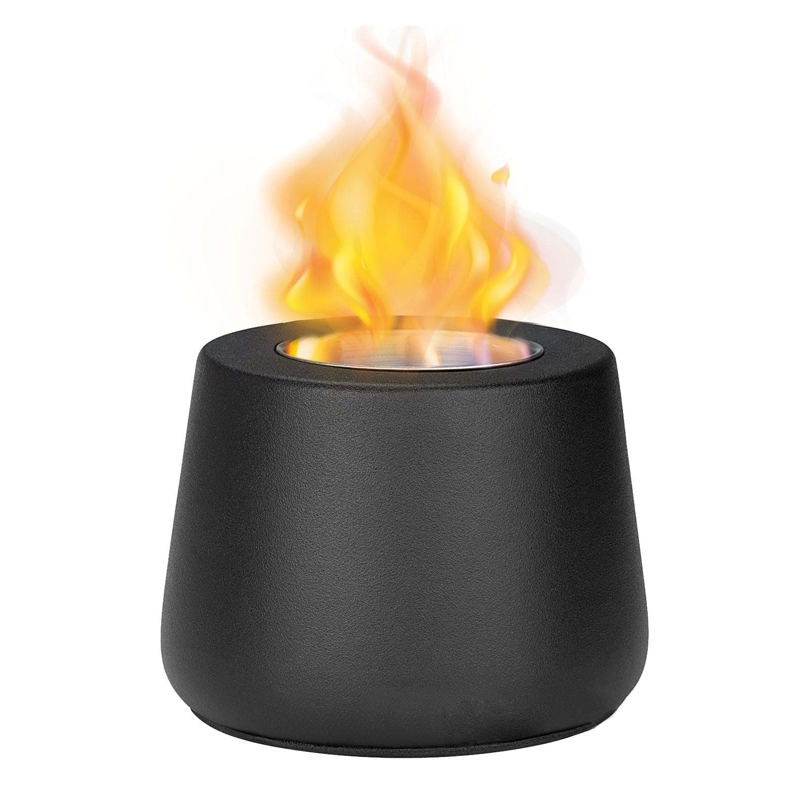 Longzhuo Tabletop Fire Pit Bowl Mini Table Top Rubbing Alcohol Personal Smores Fireplace Long Burning Smokeless Flame Portable Upgraded Ceramic Firepit, Small Fire Pit Used Indoor & Outdoor & Garden