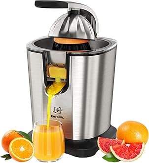 Eurolux Electric Citrus Juicer Power Pro - ELCJ-3000 - with 300 Watts of Power, This is the Most Powerful Juicer, for an Easy Smooth Juicing Experience | with Its New Updated Design