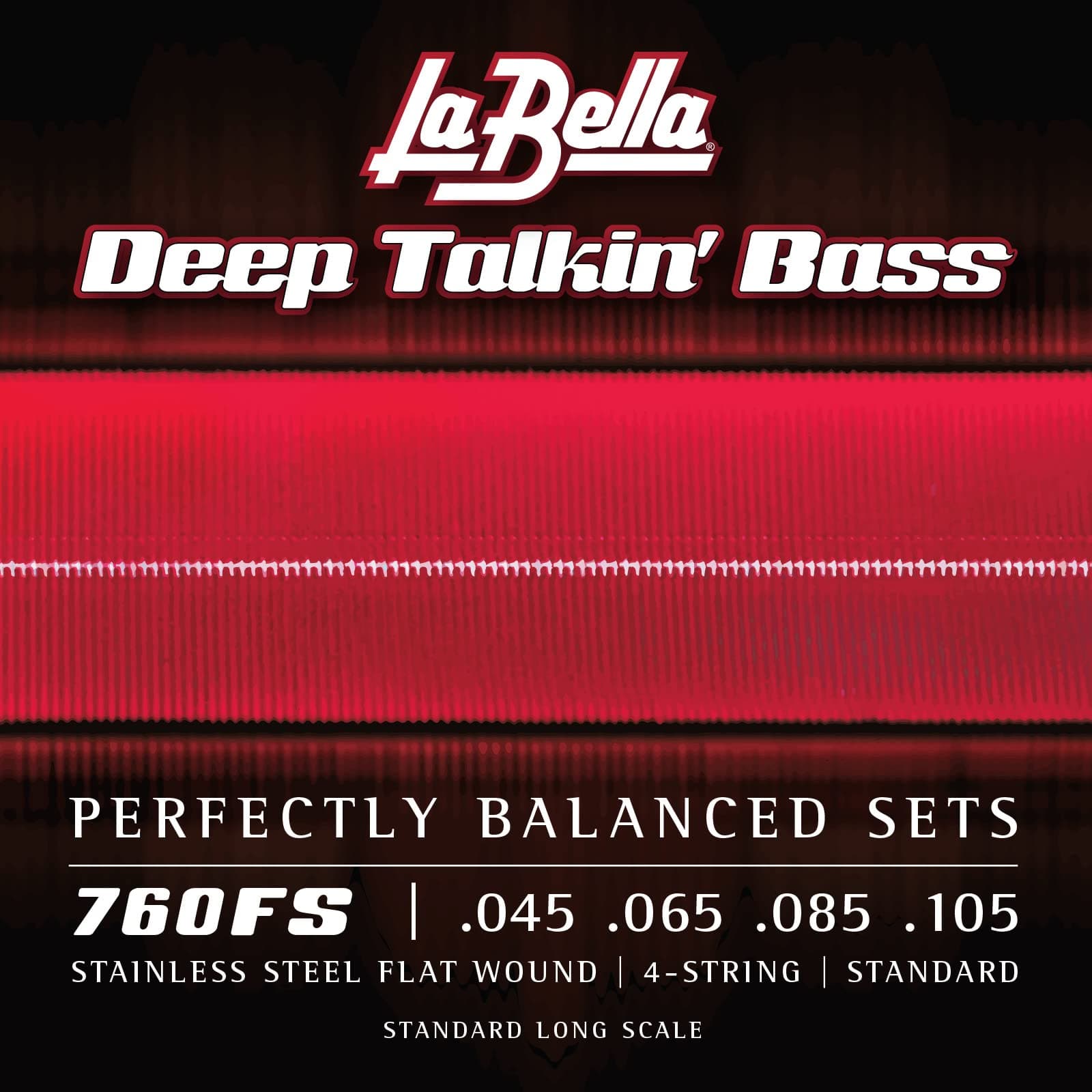 La Bella 760FS-TB Flat Wound Bass Strings Set 45/105