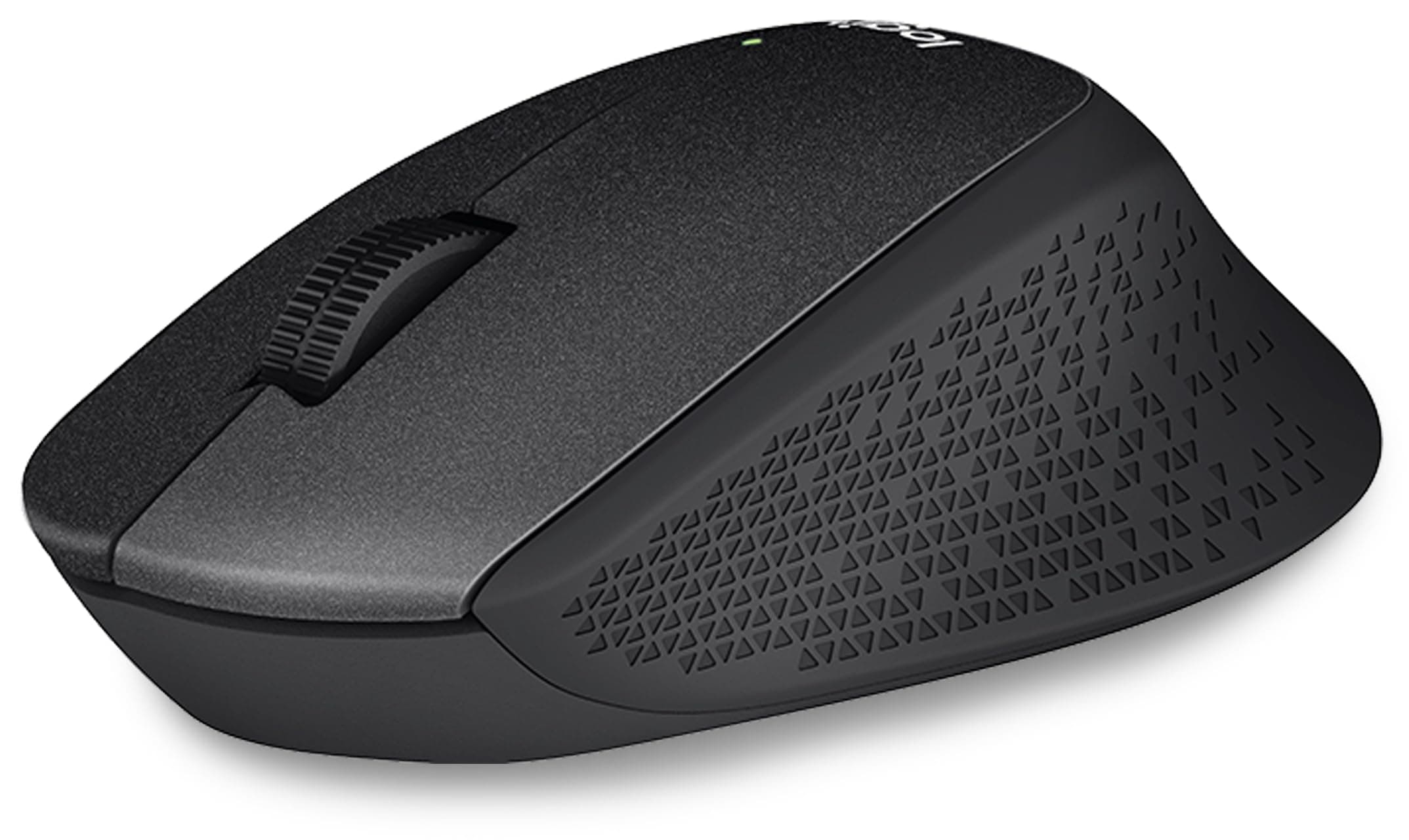 Logitech M330 SILENT PLUS Wireless Mouse, 2.4GHz With USB Nano Receiver, 1000 DPI Optical Tracking, 2-year Battery Life, Compatible With PC, Mac, Laptop, Chromebook - Black