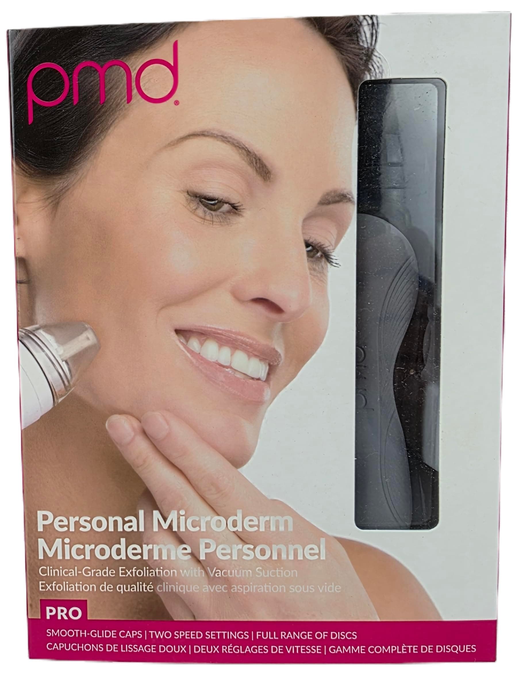Personal Microderm Pro - At-Home Microdermabrasion Machine with Kit for Face & Body - Exfoliating Crystals and Vacuum Suction for Fresh and Radiant Skin - High & Low Speed Options