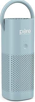 Pure Enrichment® PureZone™ Mini Portable Air Purifier - Cordless True HEPA Filter Cleans Air & Eliminates 99.97% of Dust, Odors, & Allergens Close to You - Cars, School, & Office (Starlight Blue)
