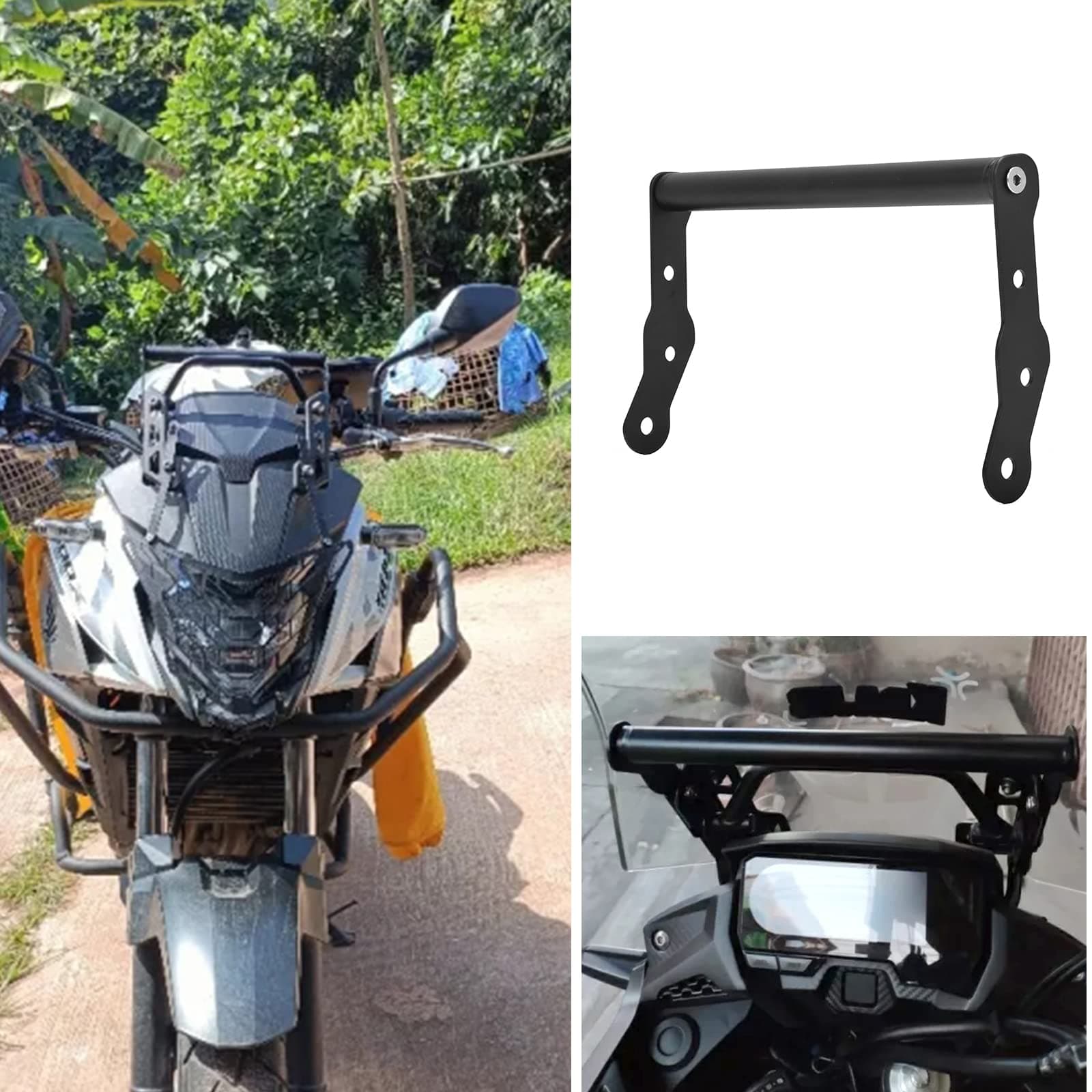 TAZGANTAX Motorcycle Navigation Bracket, Windscreen Mount Bracket GPS Phone Stand Holderr fit for Ho-nda CB500X CB 500X CB 500 X Accessories 2017 2018 2019 2020 2021 2022