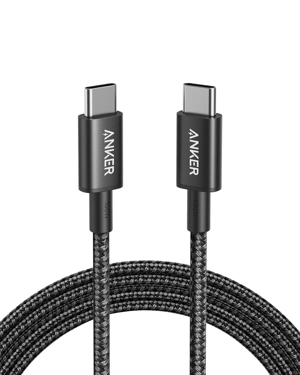 Anker USB C Charger Cable (6ft 100W), USB 2.0 Type c Charger Fast Charging for iPhone 16/15 / 15Pro / 15Plus / 15ProMax MacBook Pro 2020, iPad Pro 2020, iPad Air 4, Samsung Galaxy S23+/S23 Ultra