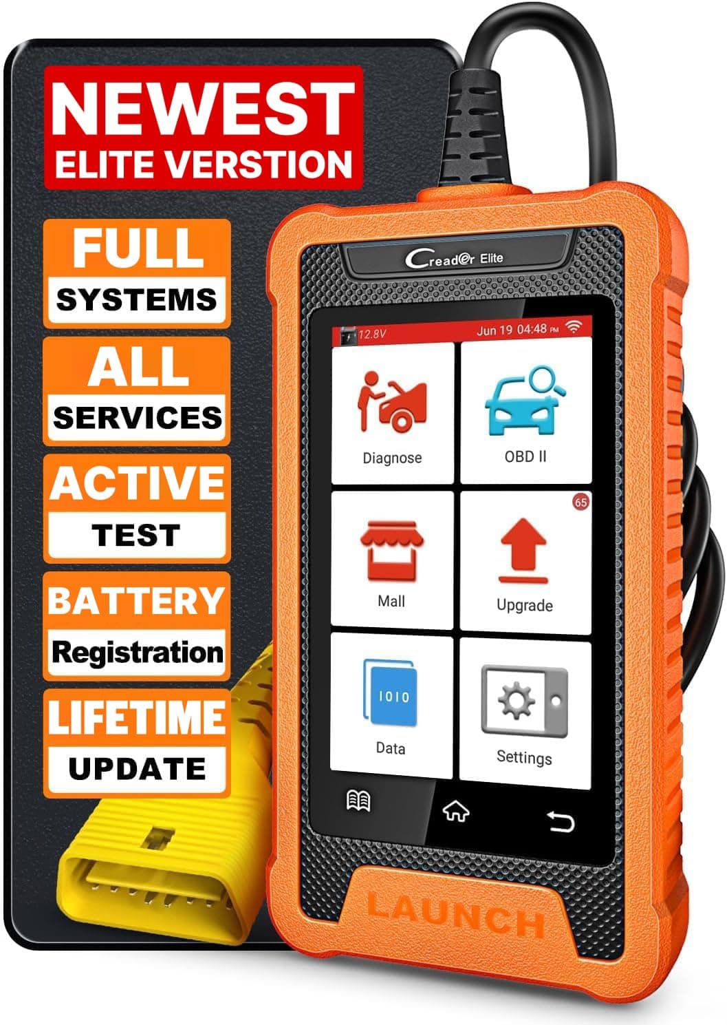 X431 Elite for Benz OBD2 Full System Code Reader, 31+ Functions, Bi-Directional Car Diagnostic Tool for Benz/Maybach/Sprinter, ECU Coding Key Programming OBDII Scanner,Update without cost