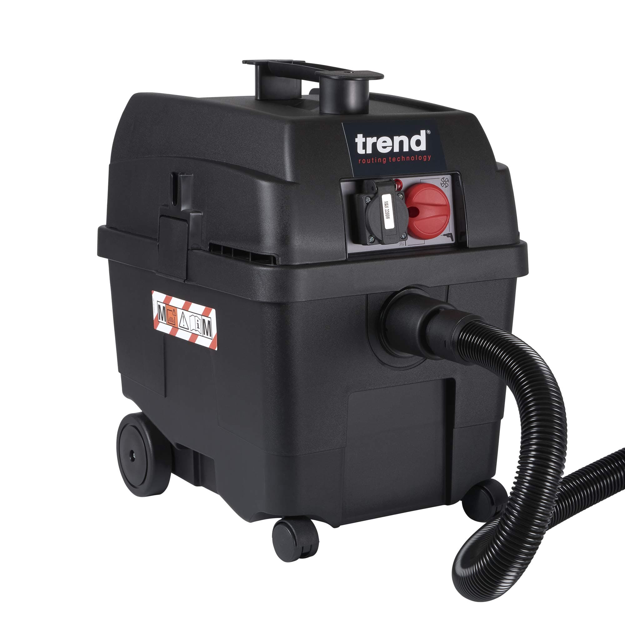 Trend T35 M-Class Wet & Dry Dust Extractor, Auto-Start Vacuum Extractor With Power Take Off, 1400W, 240V, T35A