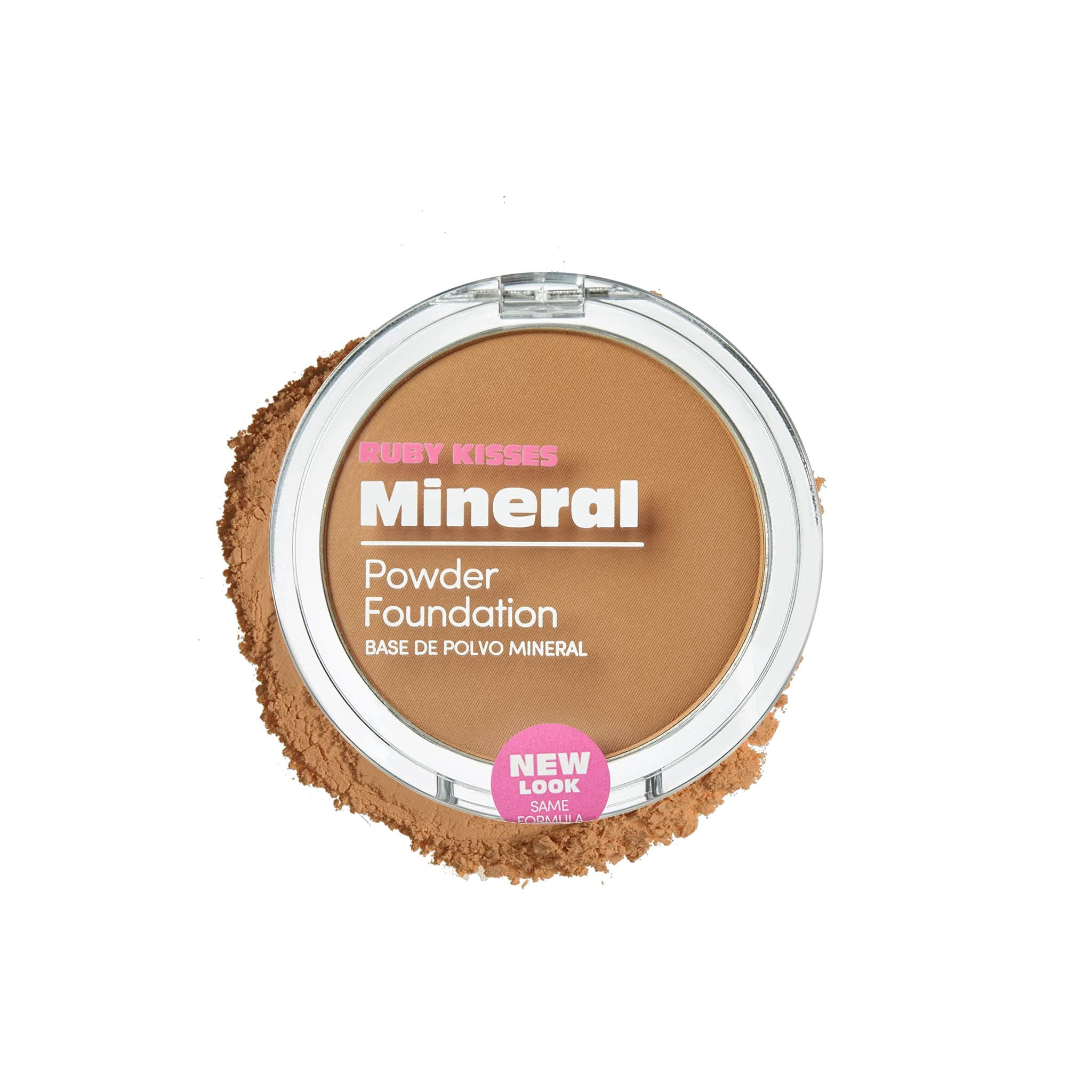 Mineral Pressed Powder Foundation, Medium to Full Coverage Natural Finish 0.35 Ounce (Mocha)
