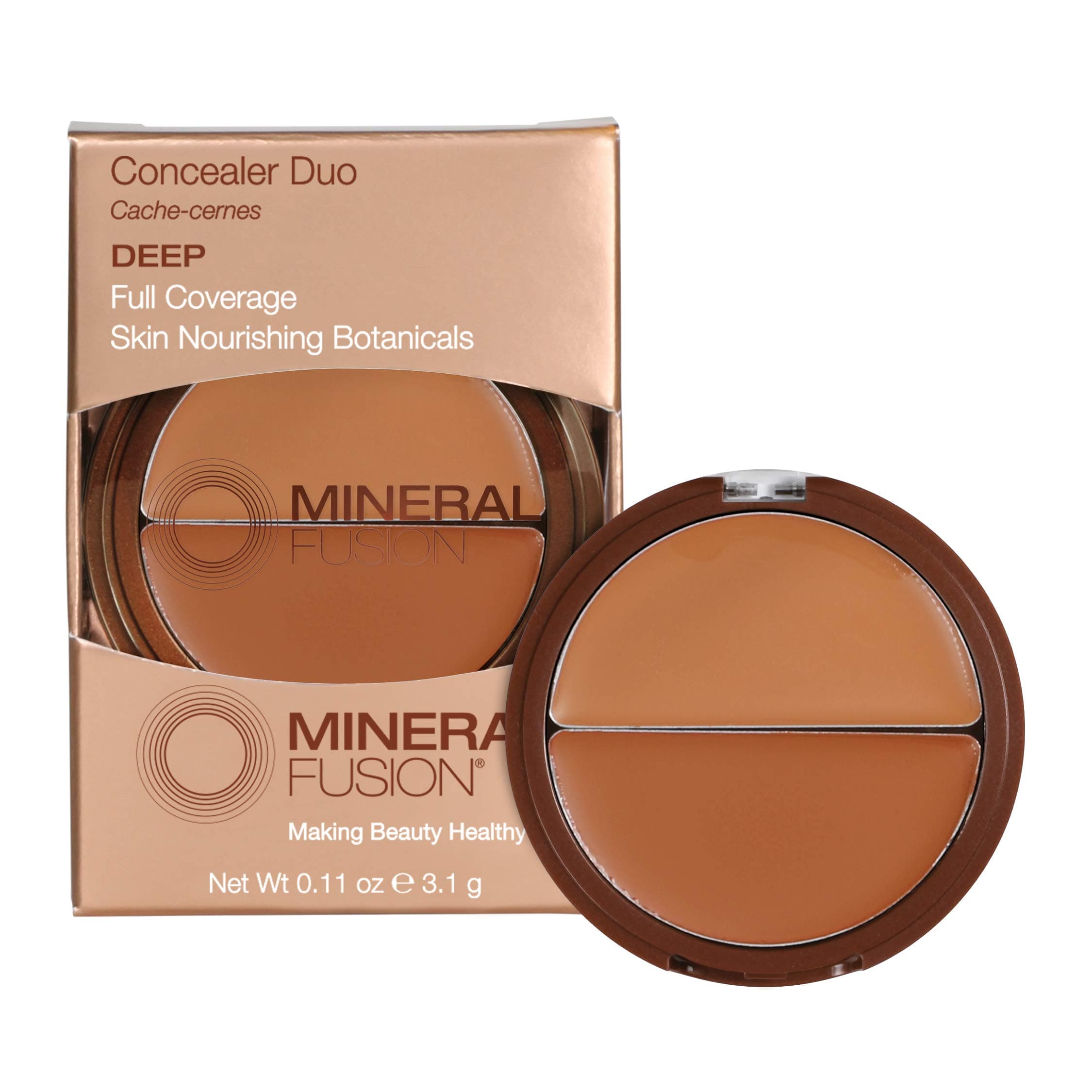 Mineral Fusion Compact Concealer Duo, Deep Shade