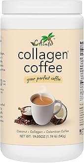CAcafe Collagen Coffee | Coconut Infused Colombian Blend Coffee with Anti-Aging Collagen | Antioxidants & Natural Energy | 19.05oz