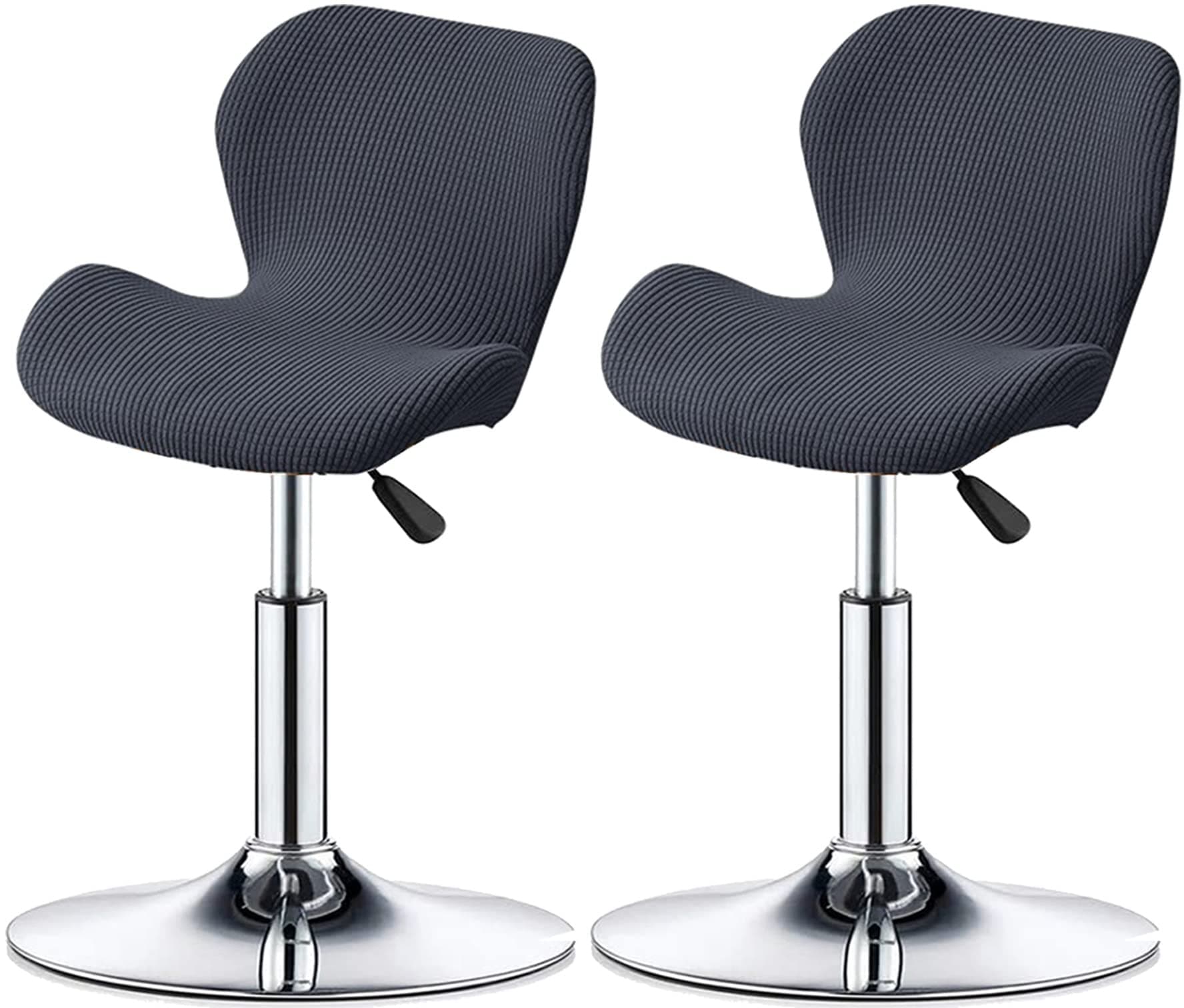 Bar Stool Cover Set of 2/4/6 Shell Back Adjustable Swivel Bar Stools Slipcover,Barstool Protector Covers for Dining Room Kitchen (Color : #1, Size : 2pcs)