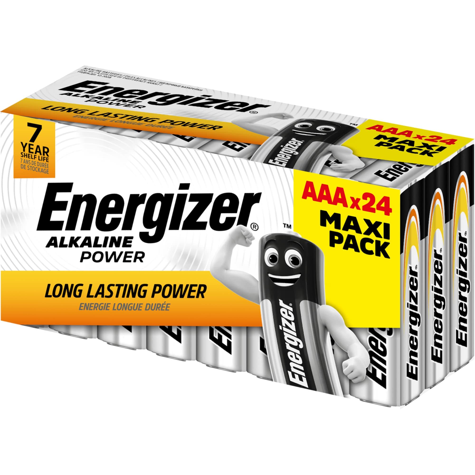Energizer Alkaline Power AAA Batteries, 24 Pack