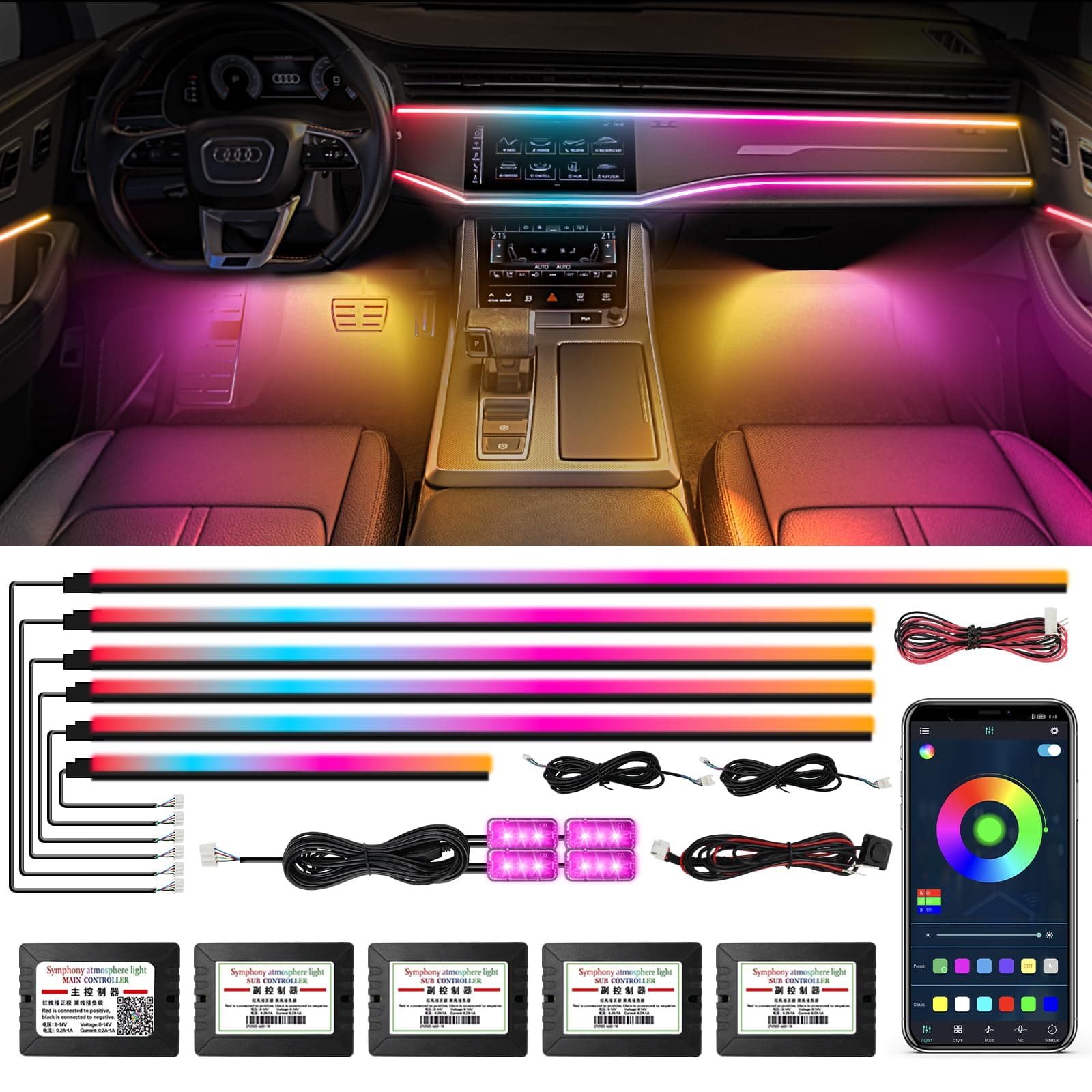 Dreamcolor Acrylic Interior Car Lights