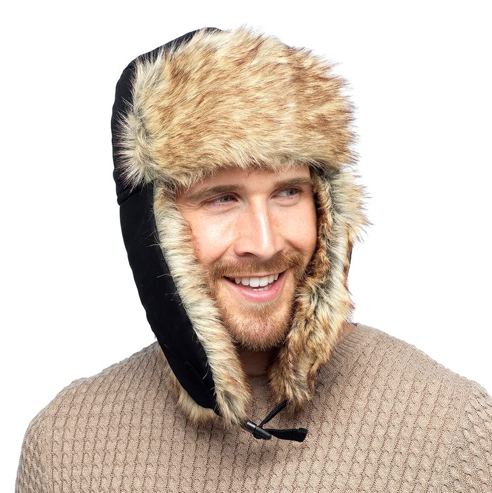 IUEG Men Trapper Hat Keeping Warm While Skating, Skiing Other Outdoor Activities