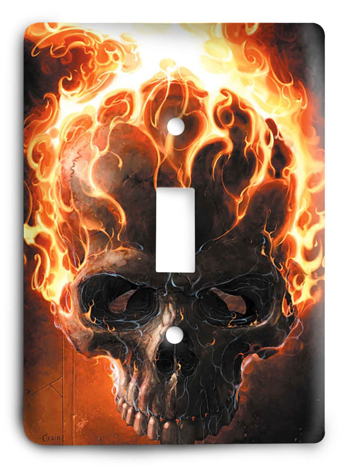 GhostRider Flaming Skull Marvel Comics Light Switch Cover