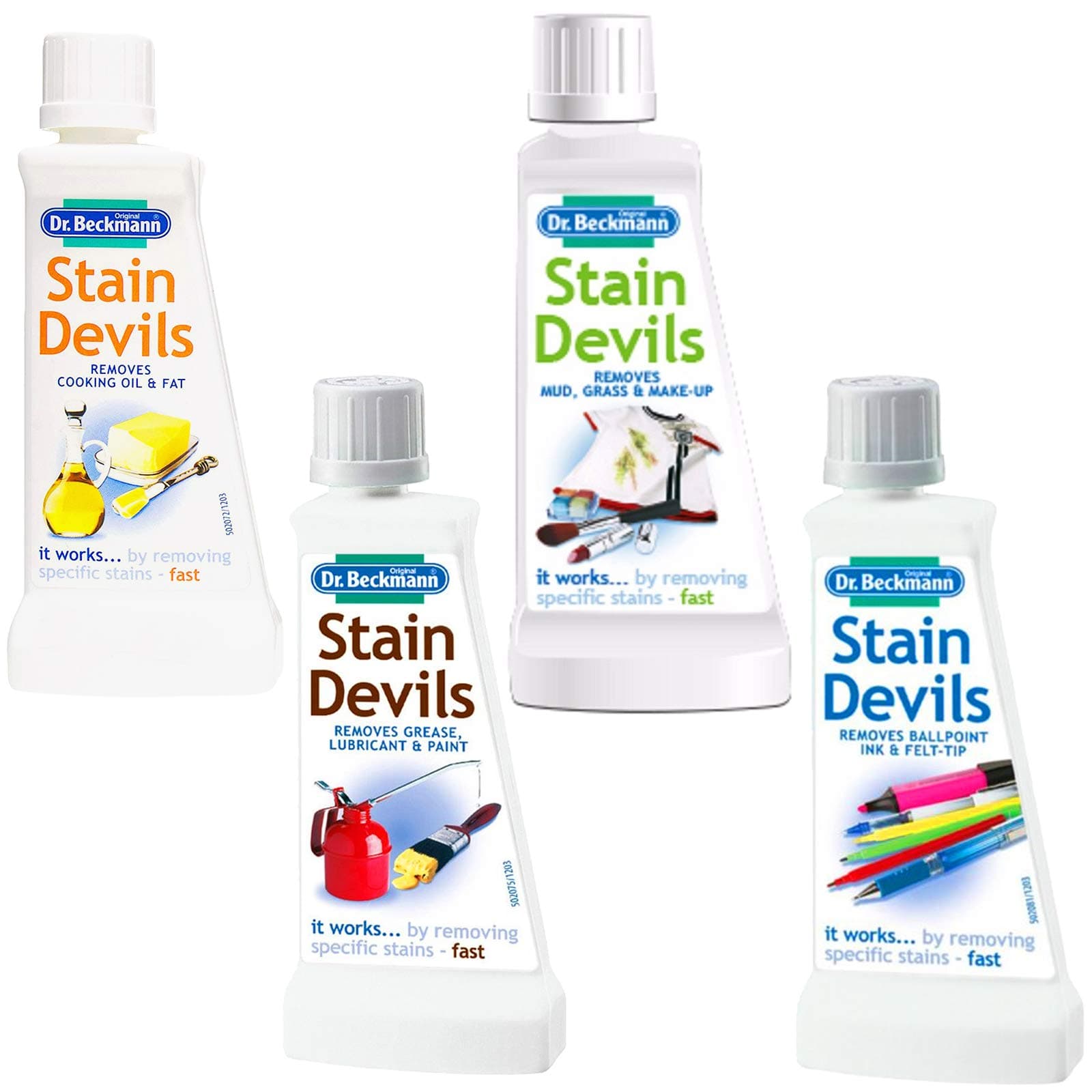 Dr Beckmann Stain Devils Cleaning Kit, 4 x 50ml
