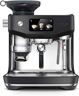Sage - The Oracle Jet, Professional Coffee Machine with Manual and Automatic Milk Frother - With Knock Box, Milk Jug and Portafilter - 14 Pre-sets, 2.3L Water Tank, 1600 W, Black Truffel