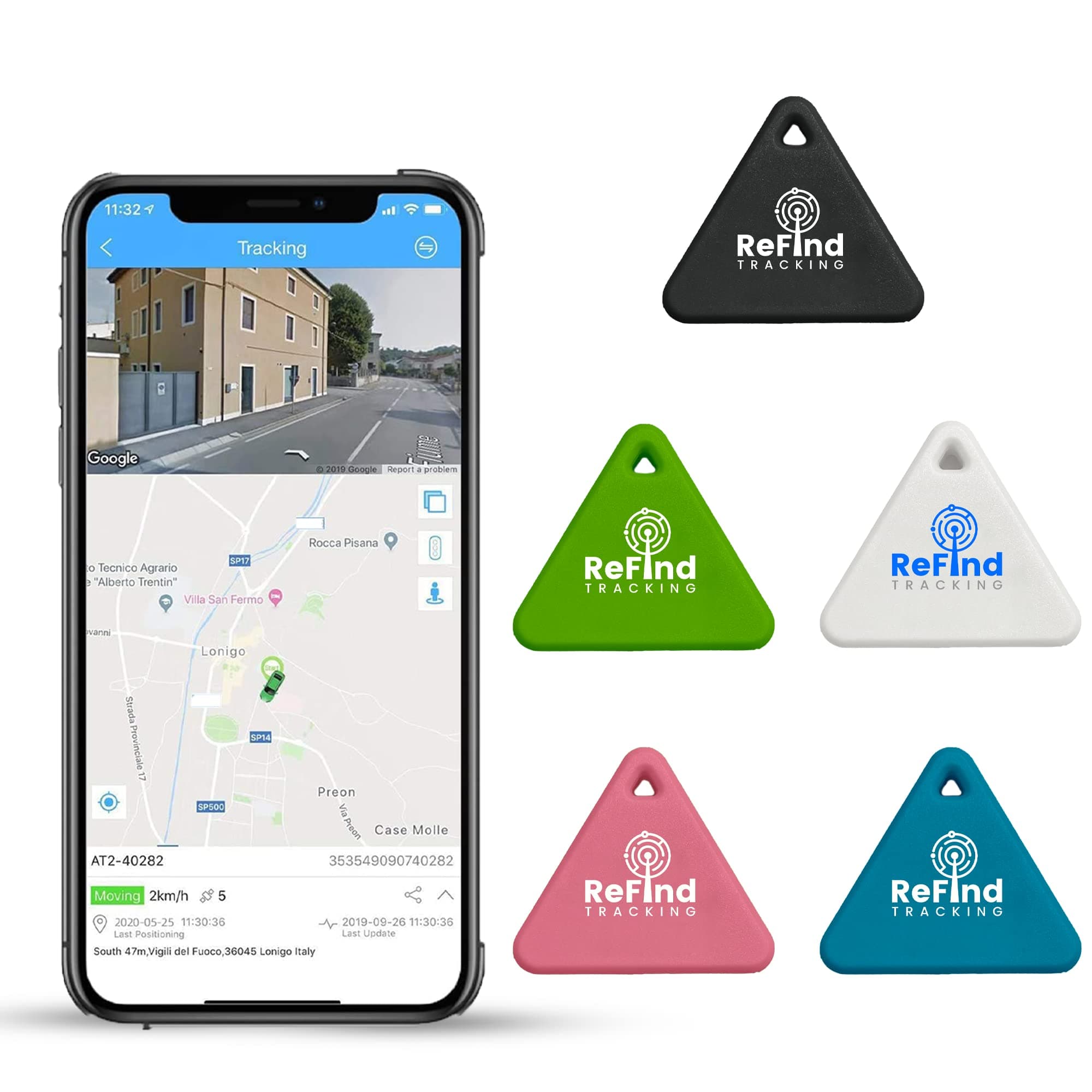 ReFind R3 Smart Tracker for Android and iPhone. Mini GPS Tag Bluetooth 5.0 Key Finder. Samsung AirTag Alternative for Keys, Pets, Wallets and Luggage (Blue)
