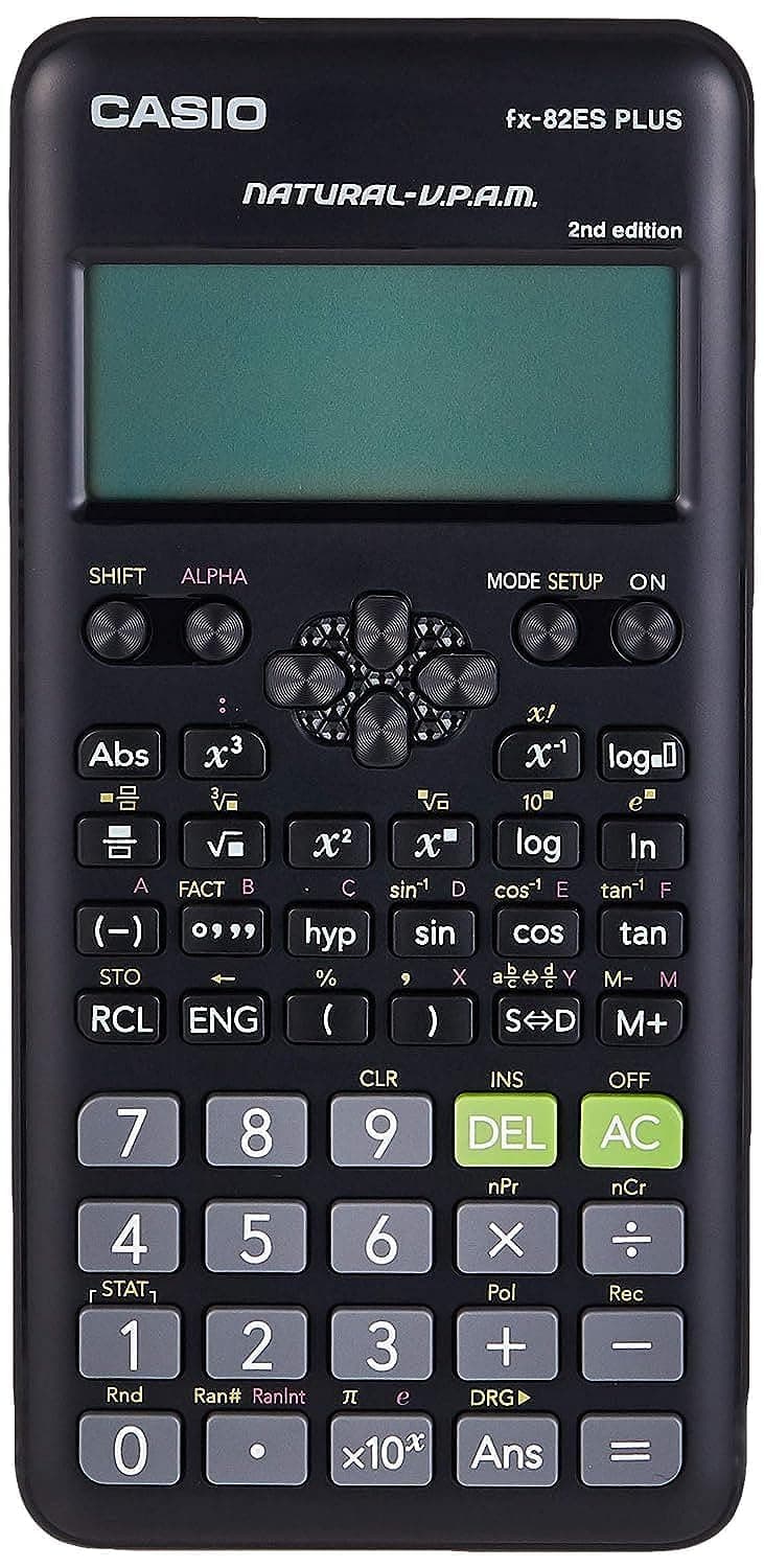Fx-82es Fx82es Plus Bk Display Scientific Calculations Calculator with 252 Functions