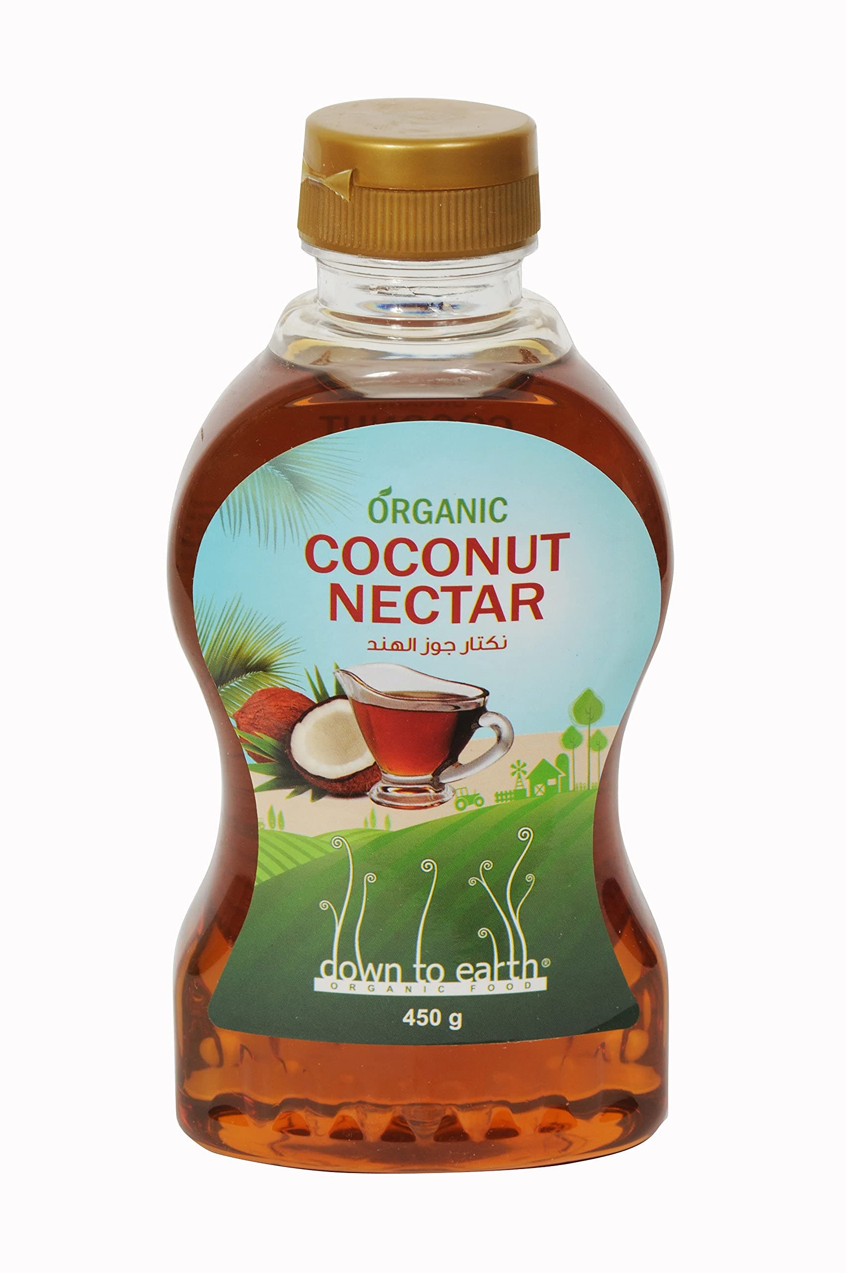Down To Earth Organic Coconut Nectar Syrup | Mouth-watering Sugar Free Healthy & Tasty Drink 450g