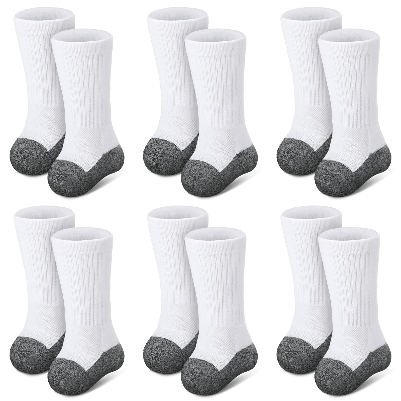 12 Pcs Amputee Socks Crew Soft Prosthetic Socks Breathable Elastic Stump Shrinker Cotton Prosthetic Leg Accessory