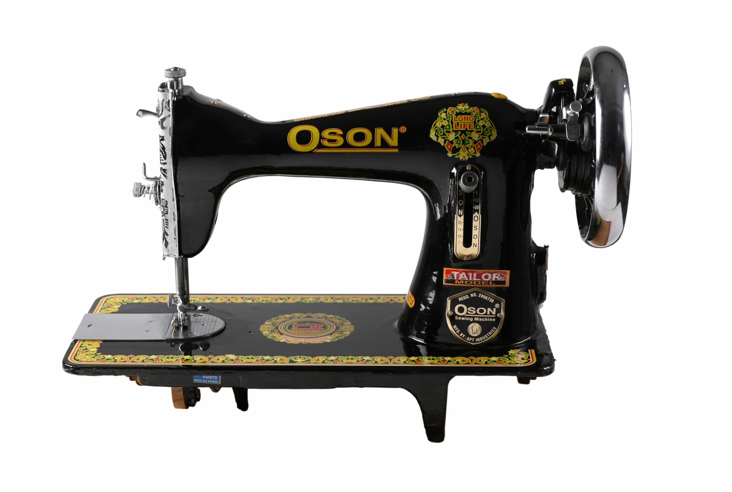 Oson S.V.Sewing Machine (Domestic Machine) Half Shuttle,Black