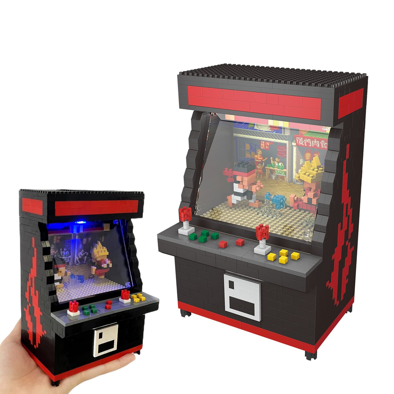 Fighter Game Micro Blocks Sets for Adults and Teens 14+ Building Toys, Creative Bricks Gifts for Game Fans- Compatible with Nano(1060 Pieces)