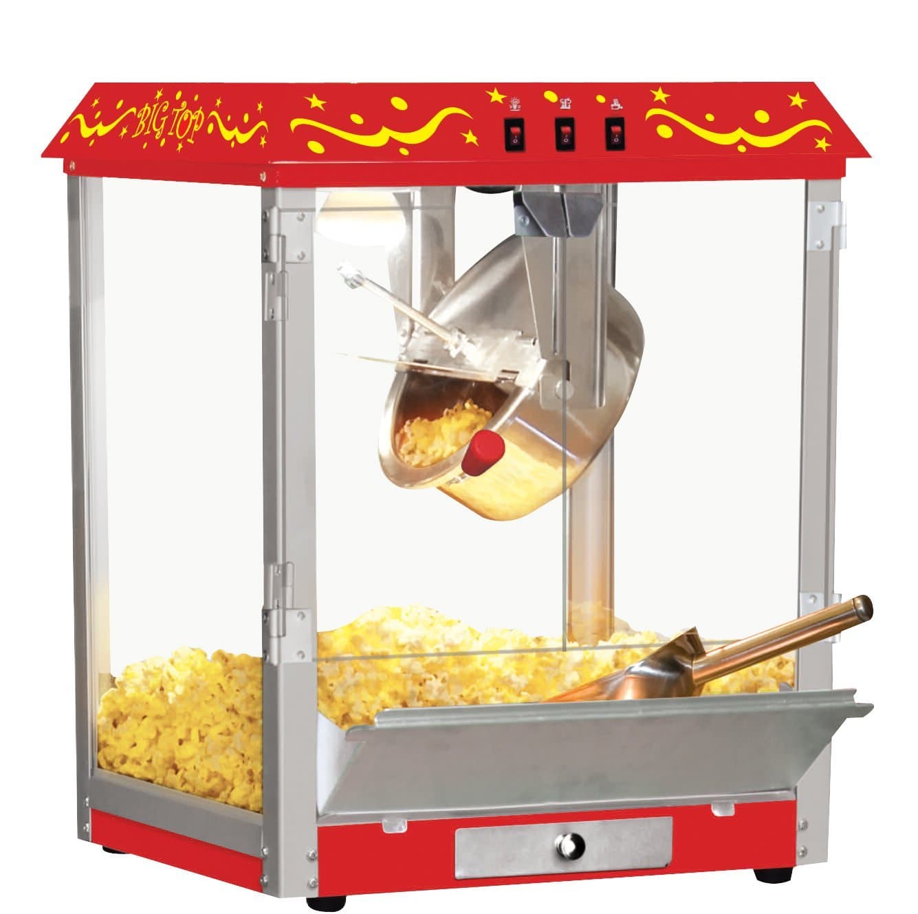 Northern Trail BW825CR Table Top Popcorn Machine, Red