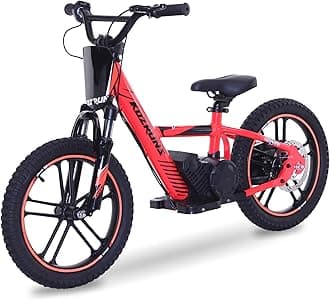 OLALA Electric Dirt Bike for Kids Aged 5-10, 500W Professional Version, Racing Grade Electric Motorcycle, Up to 15.5MPH & 3 Speed Settings, 24V Detachable Battery, 16IN Off-Road Tires