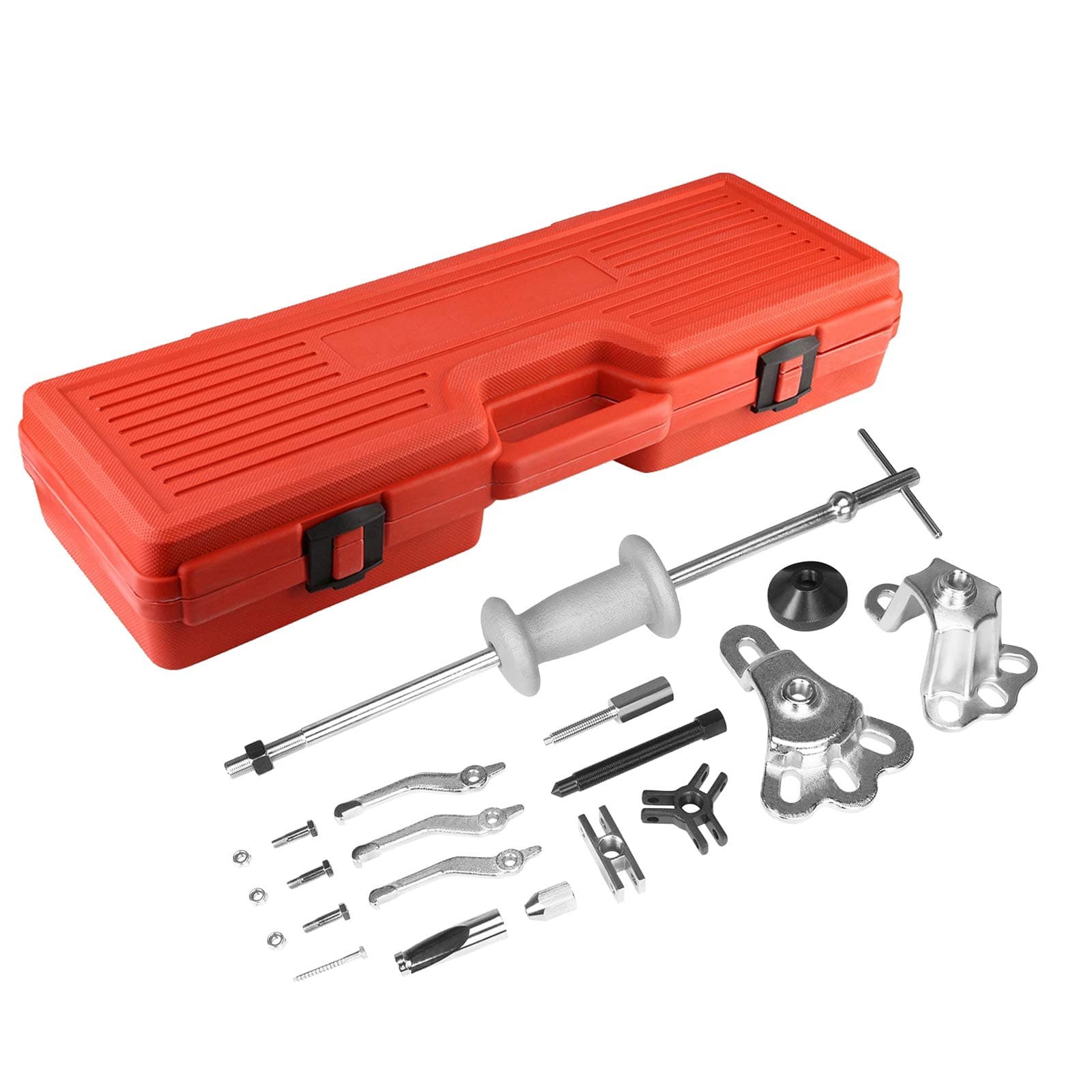 Handor 9-Way Slide Hammer Puller Set Wheel Bearing Removal Tool, Front Wheel Hub Bearing Remover & Rear Wheel Axle Hub Dent Shaft Puller Tool Kit