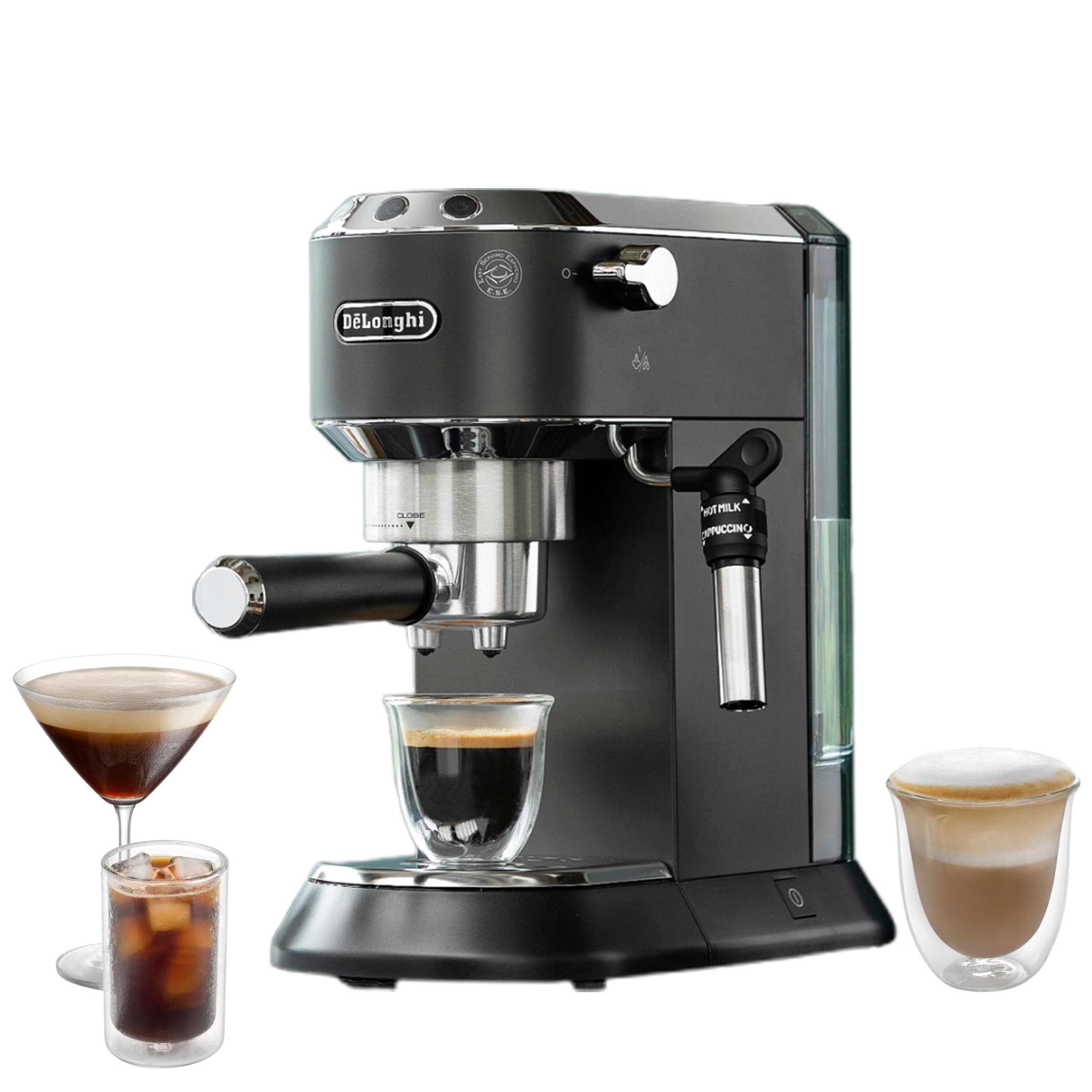 DeLonghi Dedica EC685. BK Adjustable Black Espresso Maker