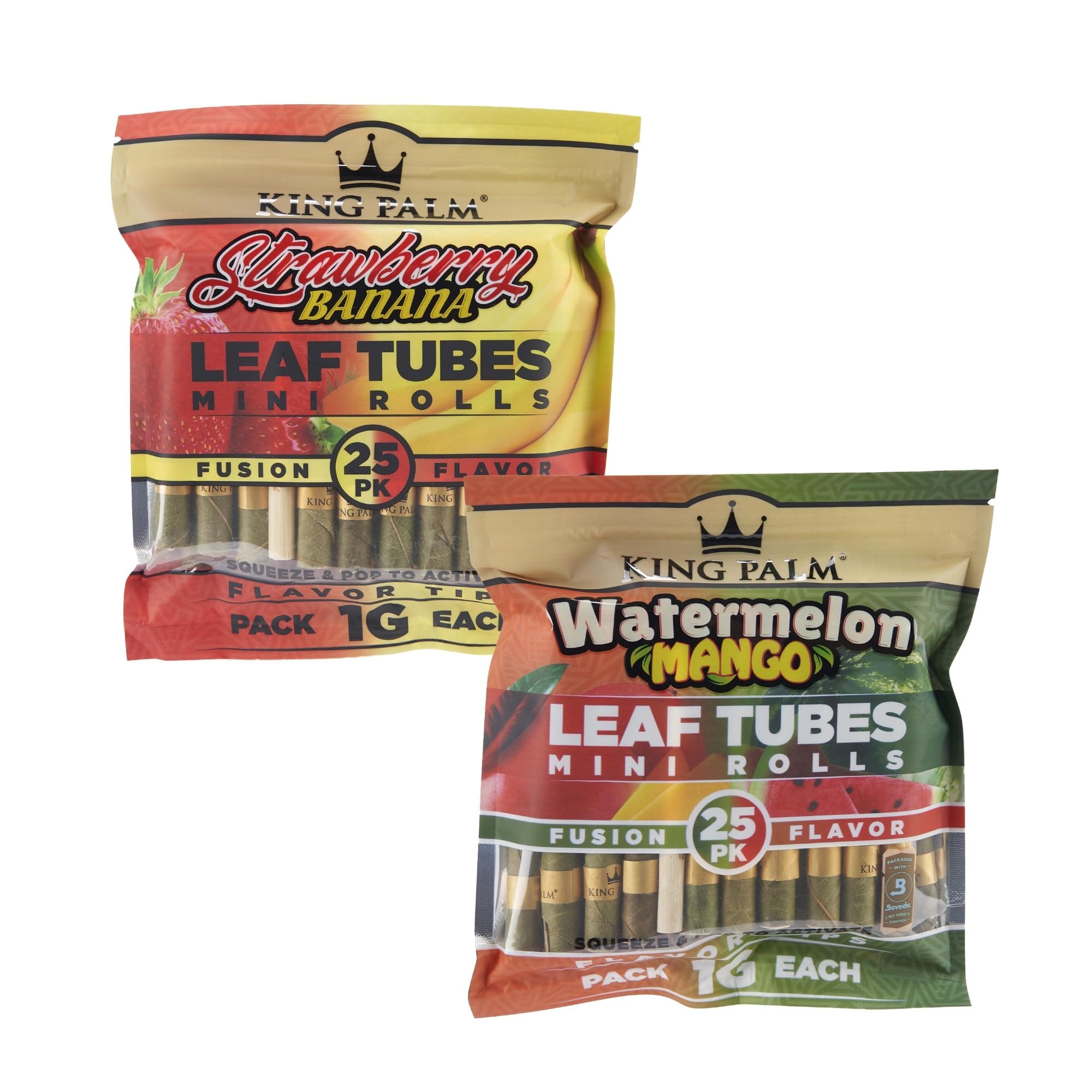 King Palm Mini Size Cones - Natural Pre Rolled Cone Palm Leafs - Corn Husk Filter Tip - Pre Rolled Rolling Paper with Tips & Packing Tubes Included (2 Packs, 50 Cones, Mixed Bundle)