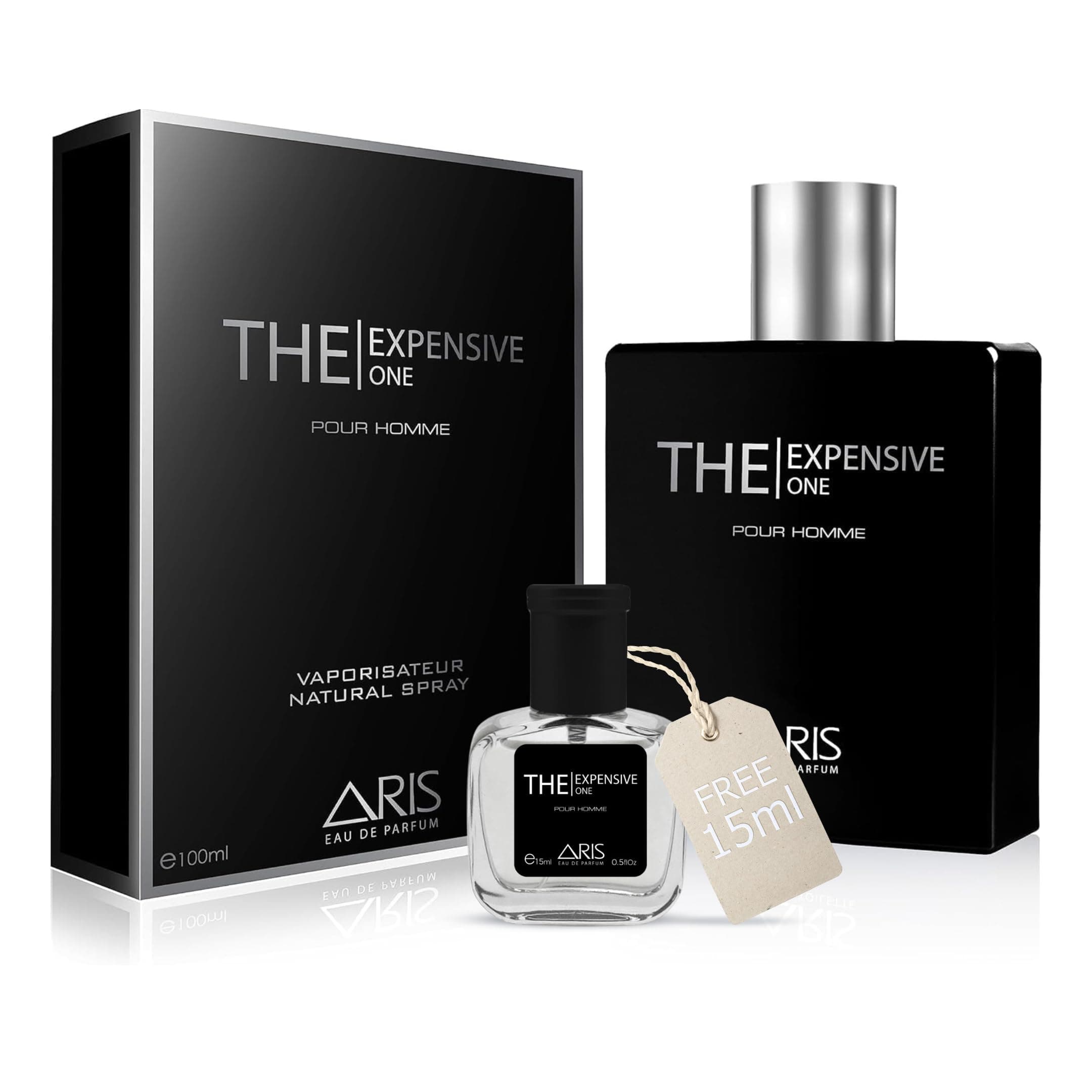 The Expensive One Eau de Parfum – Long-Lasting Fresh and Fruity Fragrance for Men – 100mL Perfume Spray with Bonus 15mL Perfume Sample (Randomly Selected)