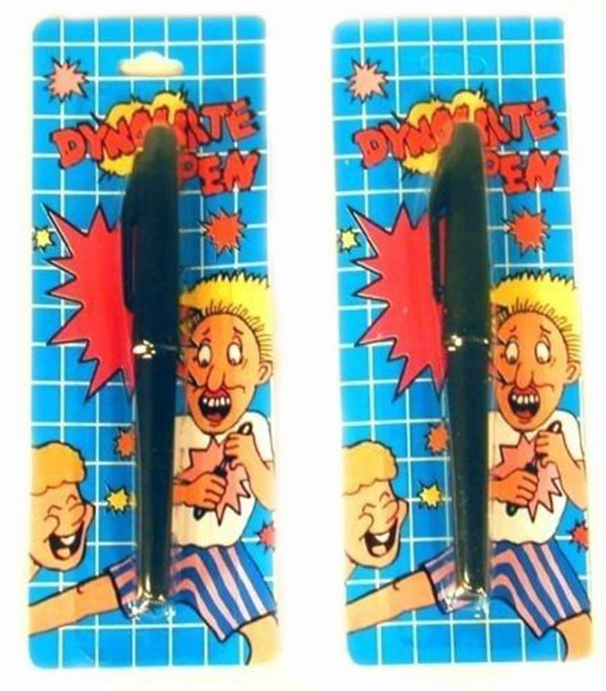 12 Pc (1 Dozen) Funny Exploding Pen Practical Joke - Scare Friends and Co-workers