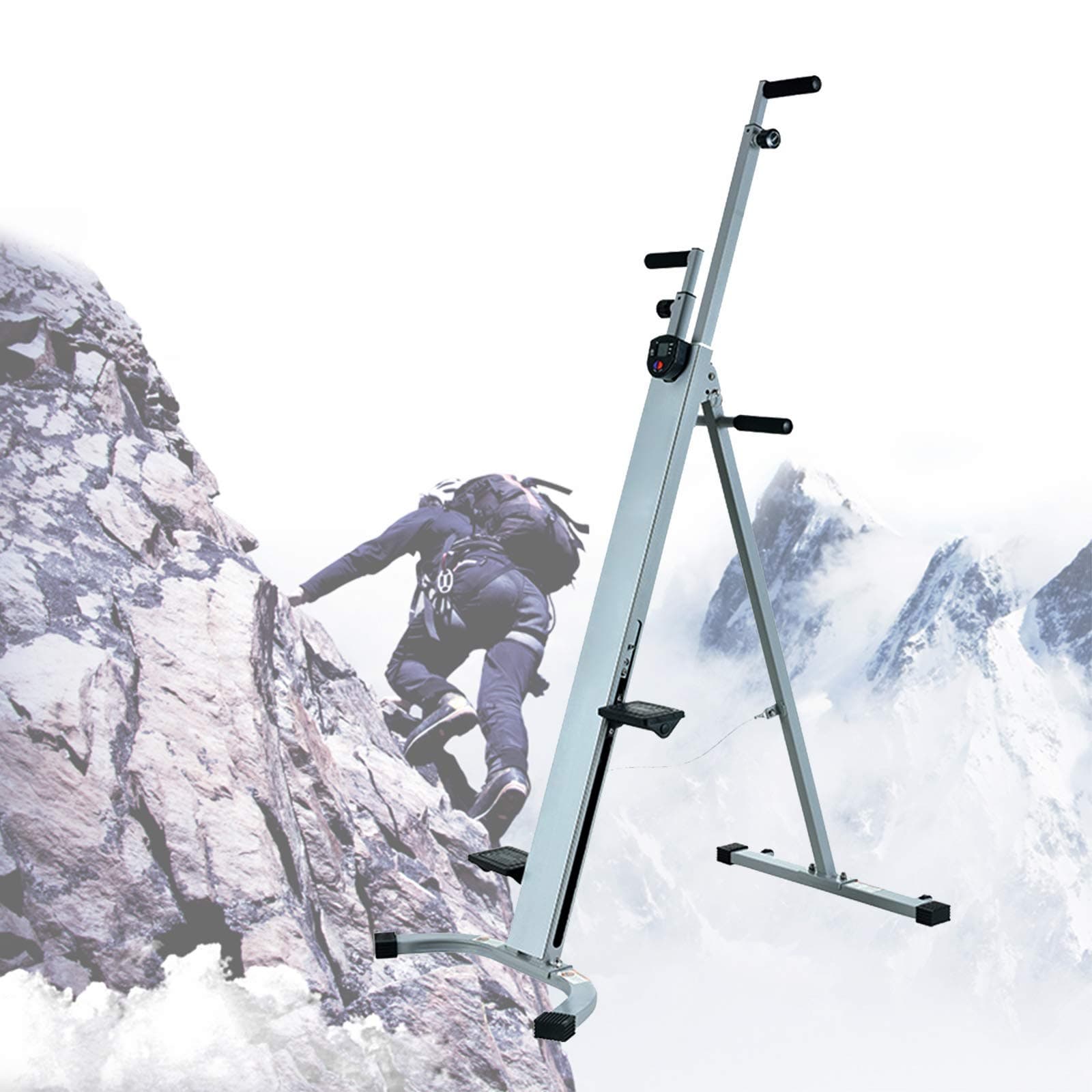 Multifunction Vertical Climber Cardio, Heavy Duty Vertical Climber Machine, Max Load 150kg for Fitness - Climbing - Climbing Motions