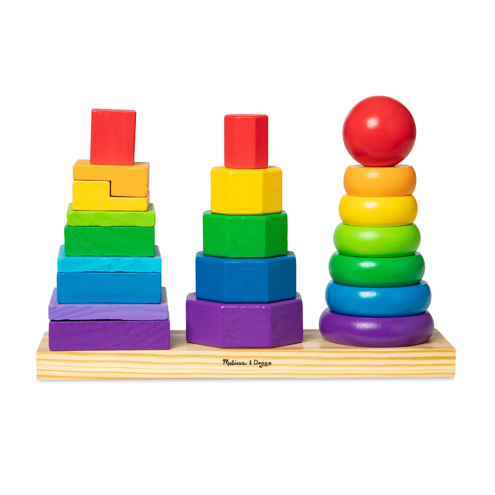 Geometric Stacker, Multicolor, 3+ months Pack of 25 Pcs