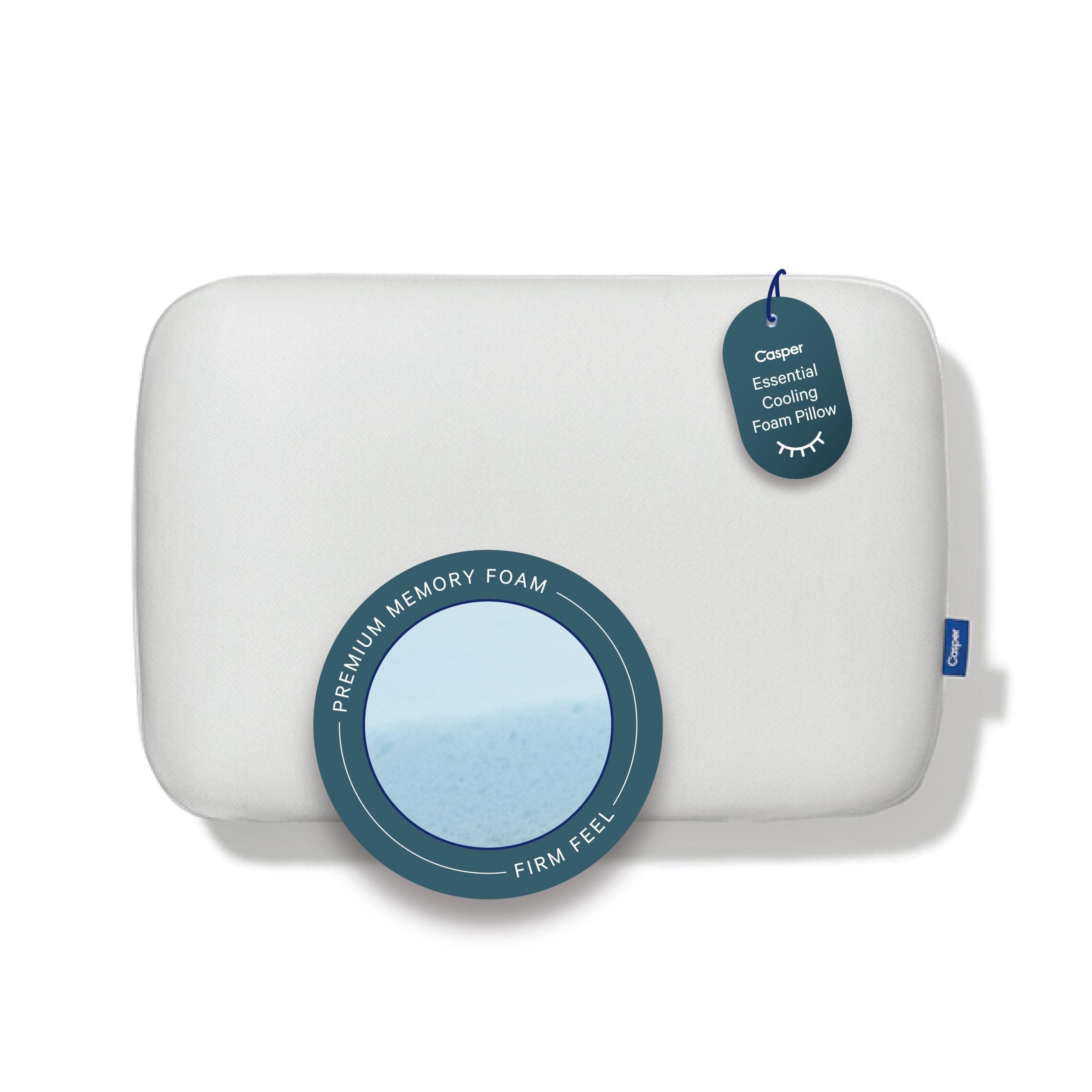 Sleep, King Essential Cooling Foam Pillow, White