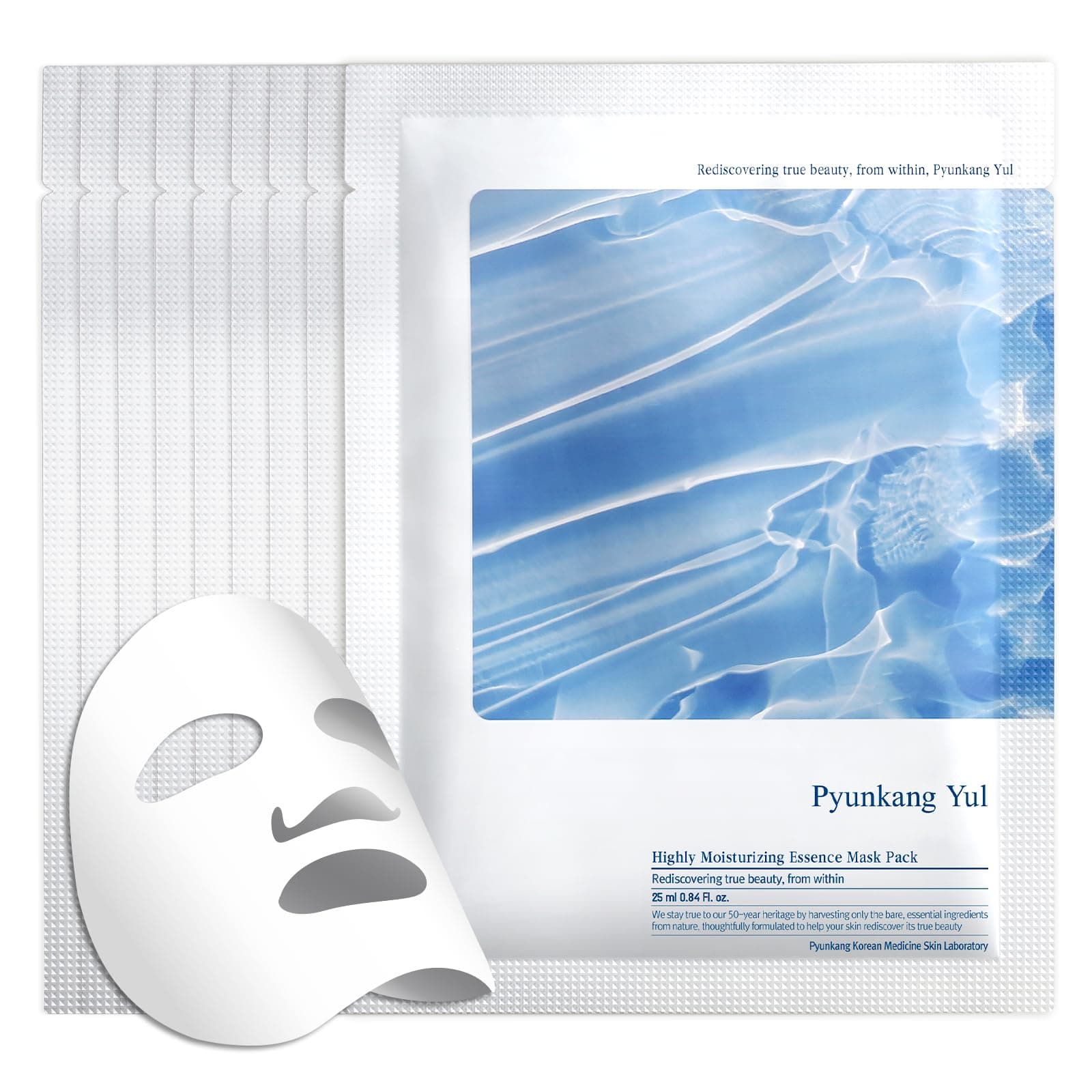 Pyunkang Yul PKY Highly Moisturizing Essence Mask Pack 25 ml / 0.85 fl.oz. x 10 EA