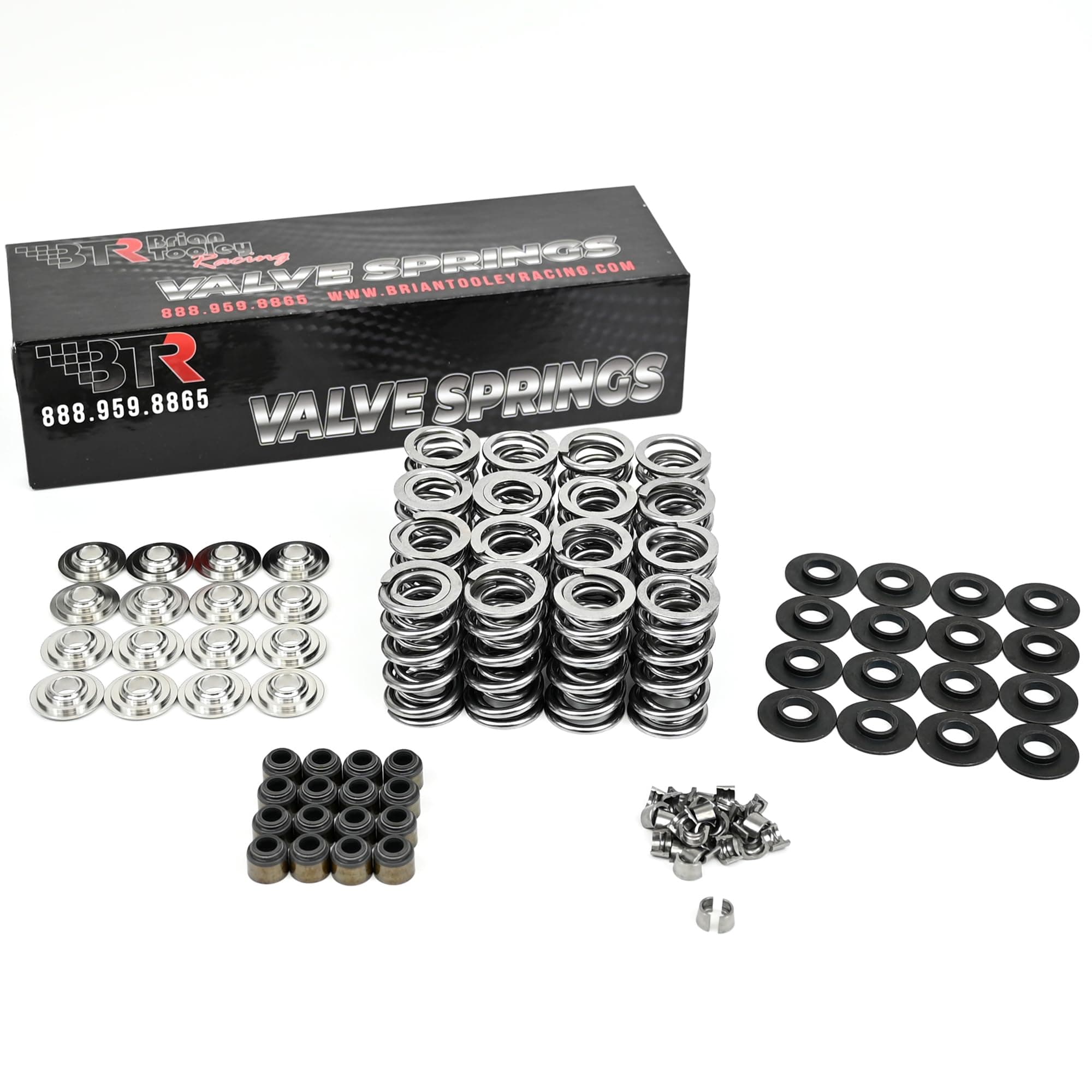 Brian Tooley Racing BTR .660" LS Dual Valve Spring Kit with Titanium Retainers | Fits Gen 3 Gen 4 LS Engines 4.8L 5.3L 5.7L 6.0L 6.2L | High Lift Valvetrain Upgrade