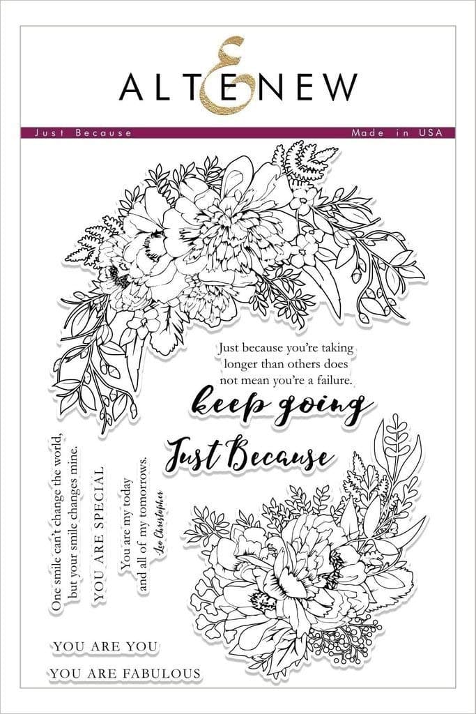Altenew Clear Stamps, Just Because
