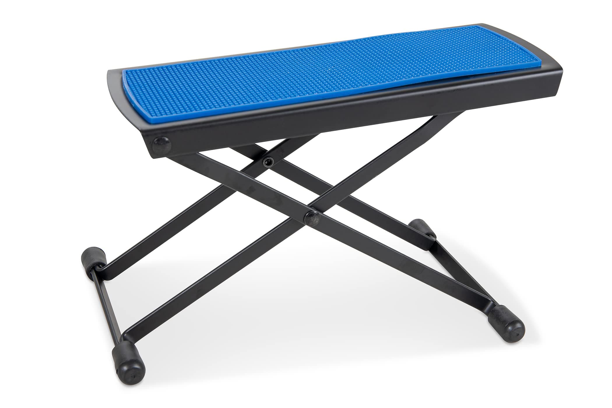 GEWA Metal Footrest (guitar rest), adjustable, compact and robust in blue
