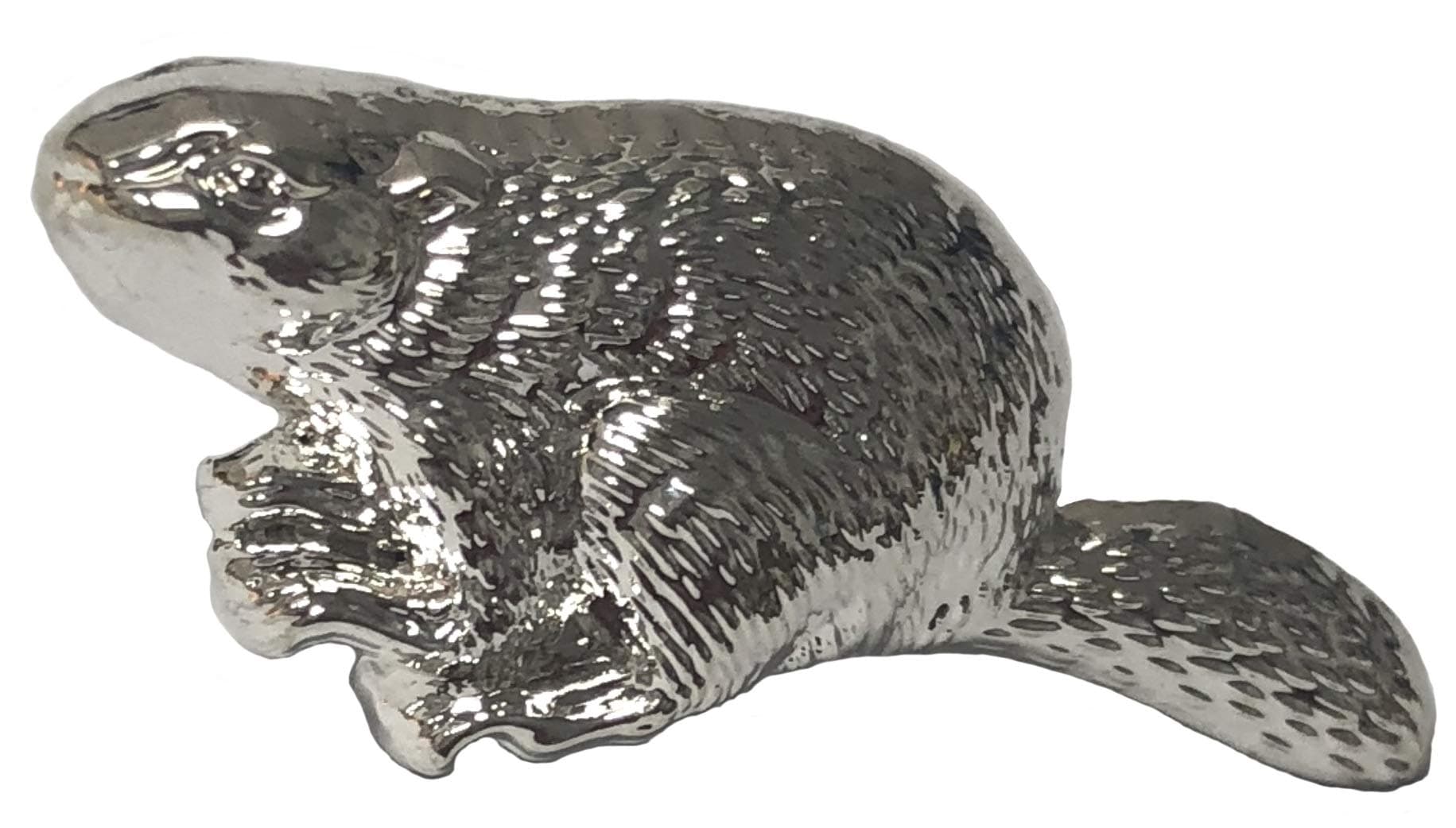 Silver Tone"Silver Beaver Award" Lapel Pin, Small