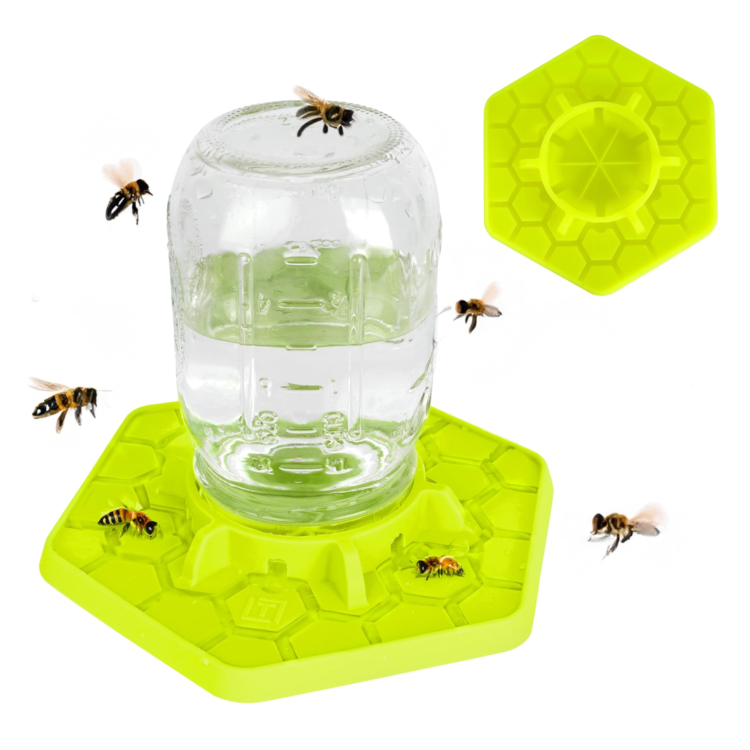 Tributary Brands Bee Waterer for Mason Jar (Yellow)