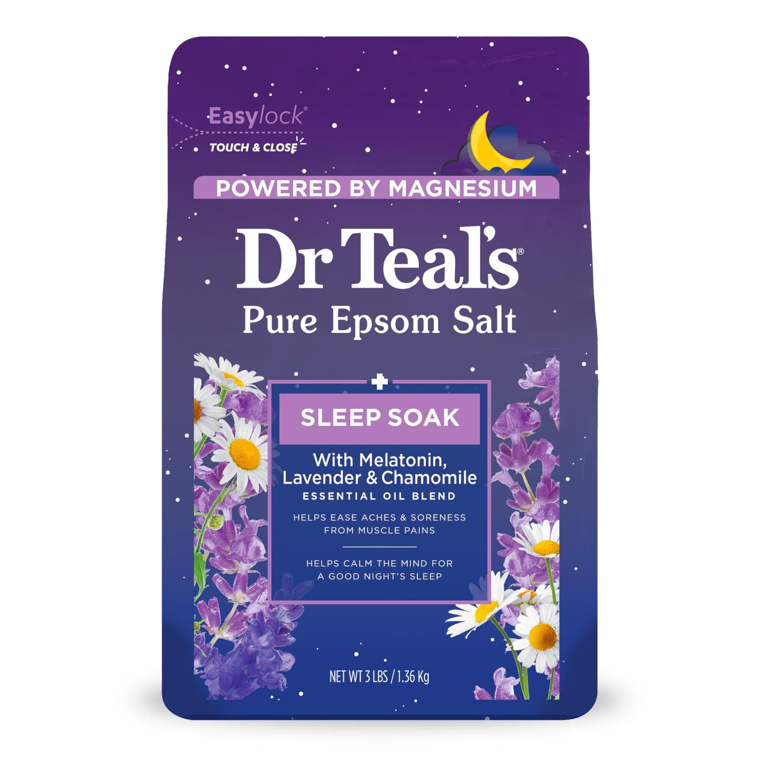 Dr. Teal'S Epsom Bath Salt - Melatonin, 1.36 Kg