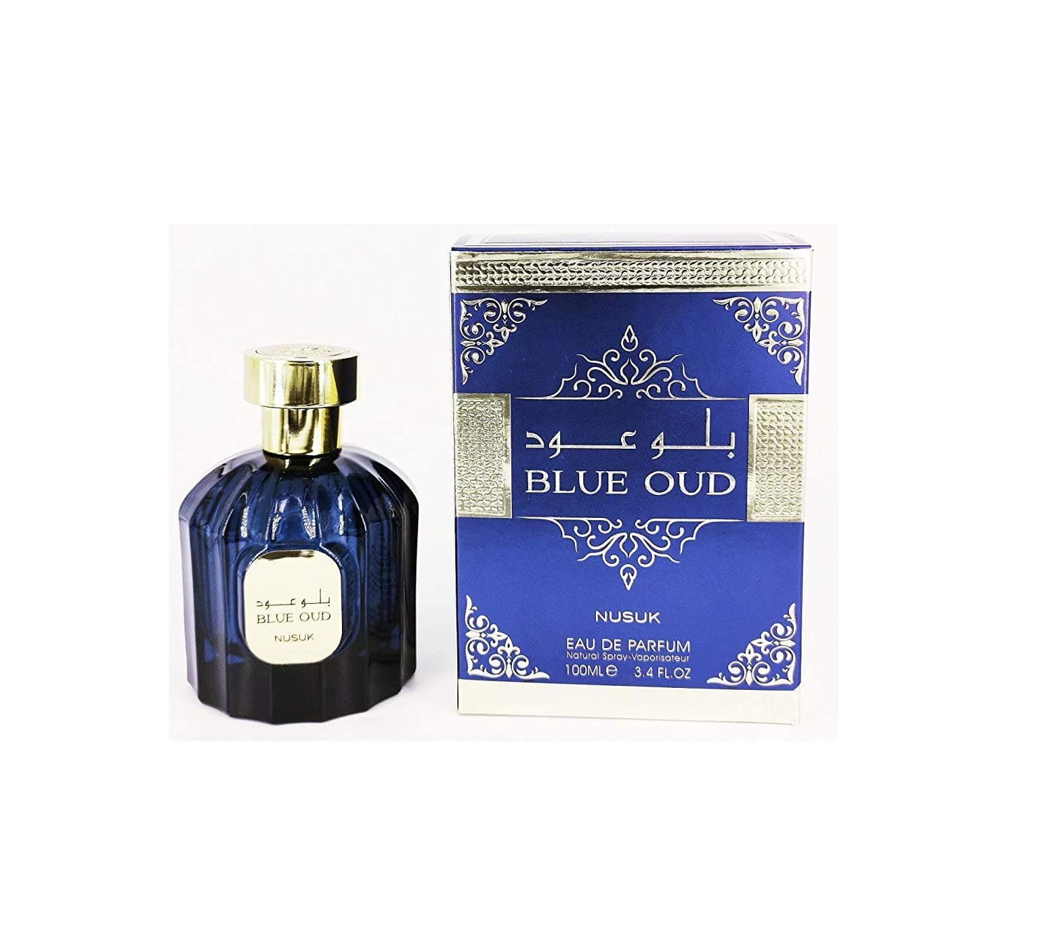 Blue Oud Eau De Parfum 100 ML (3.4. F.L. O.Z.), Unisex Perfume, Made In U.A.E.